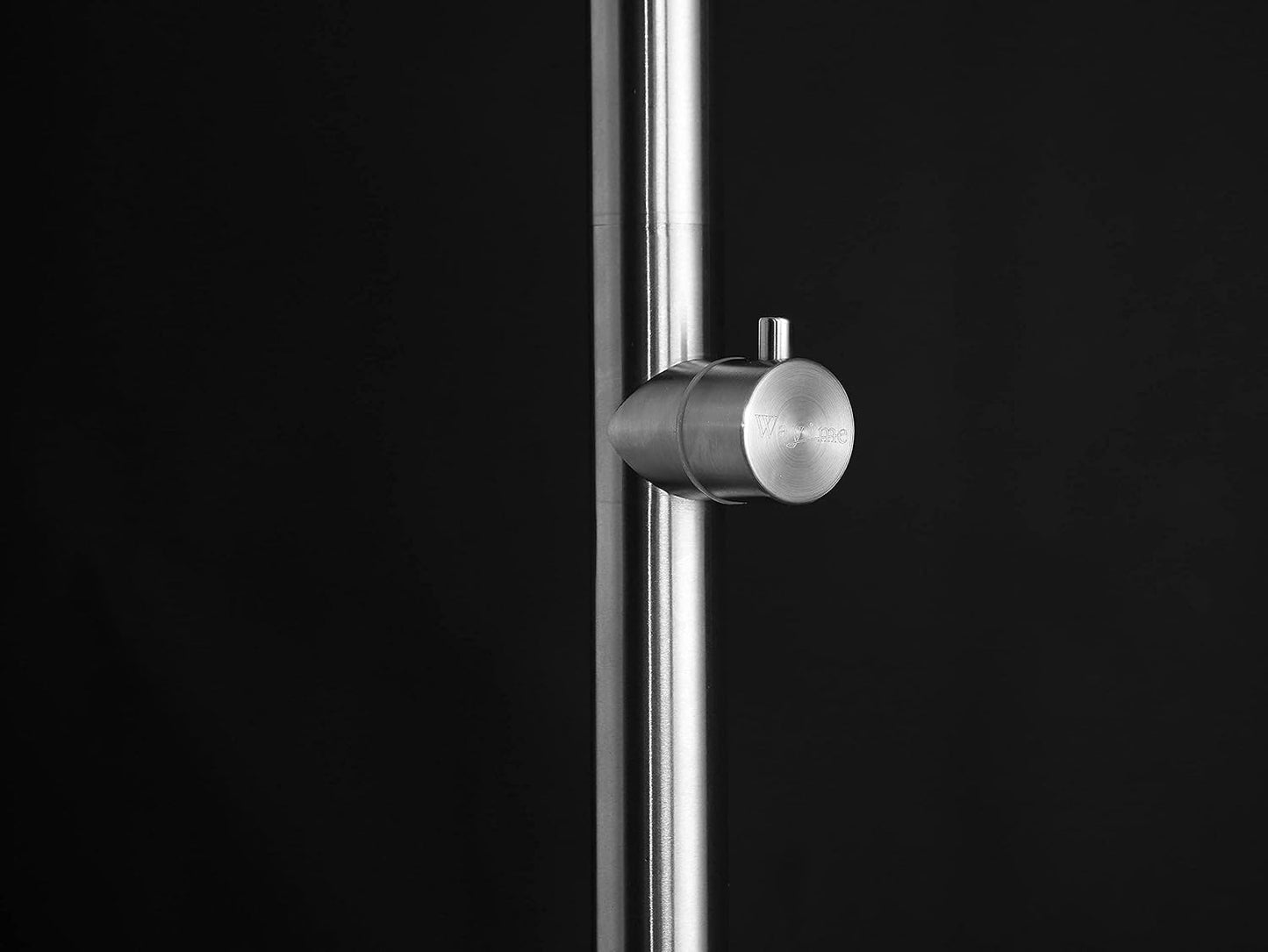 Wayime 87" Separable&Composable Free-Standing Brushed Stainless Steel 304 Rainfall Outdoor Shower