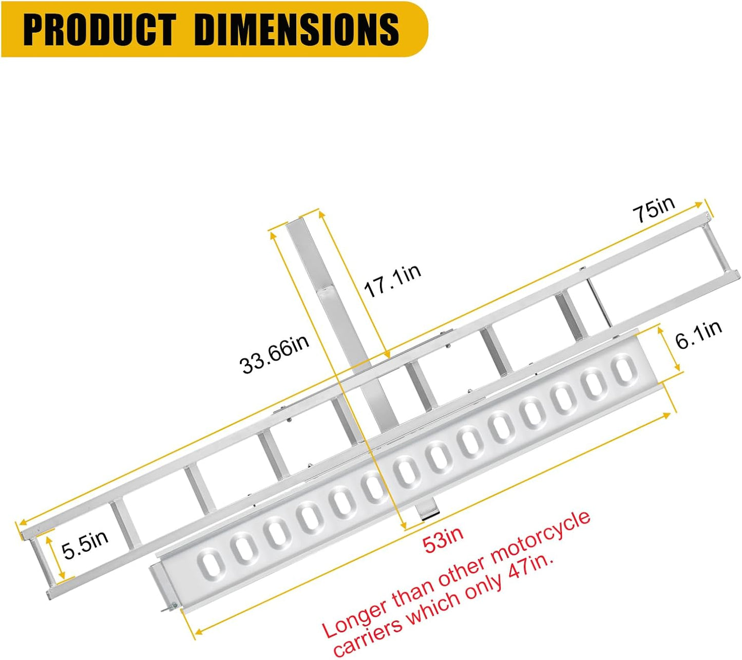 Motorcycle Hitch Carrier 400LBS