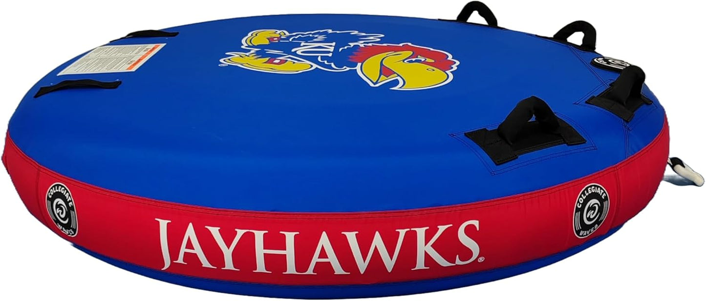 Collegiate Waves The Rookie 70" Round Tube (University of Kansas - Jayhawks)
