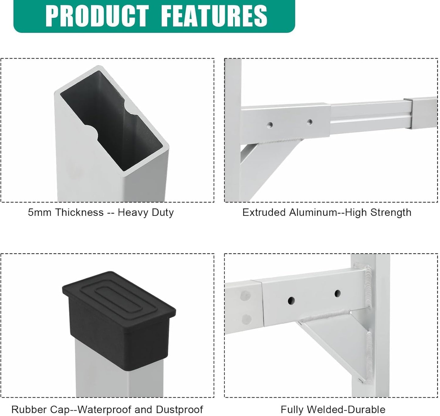Aluminum Trailer Ladder Rack