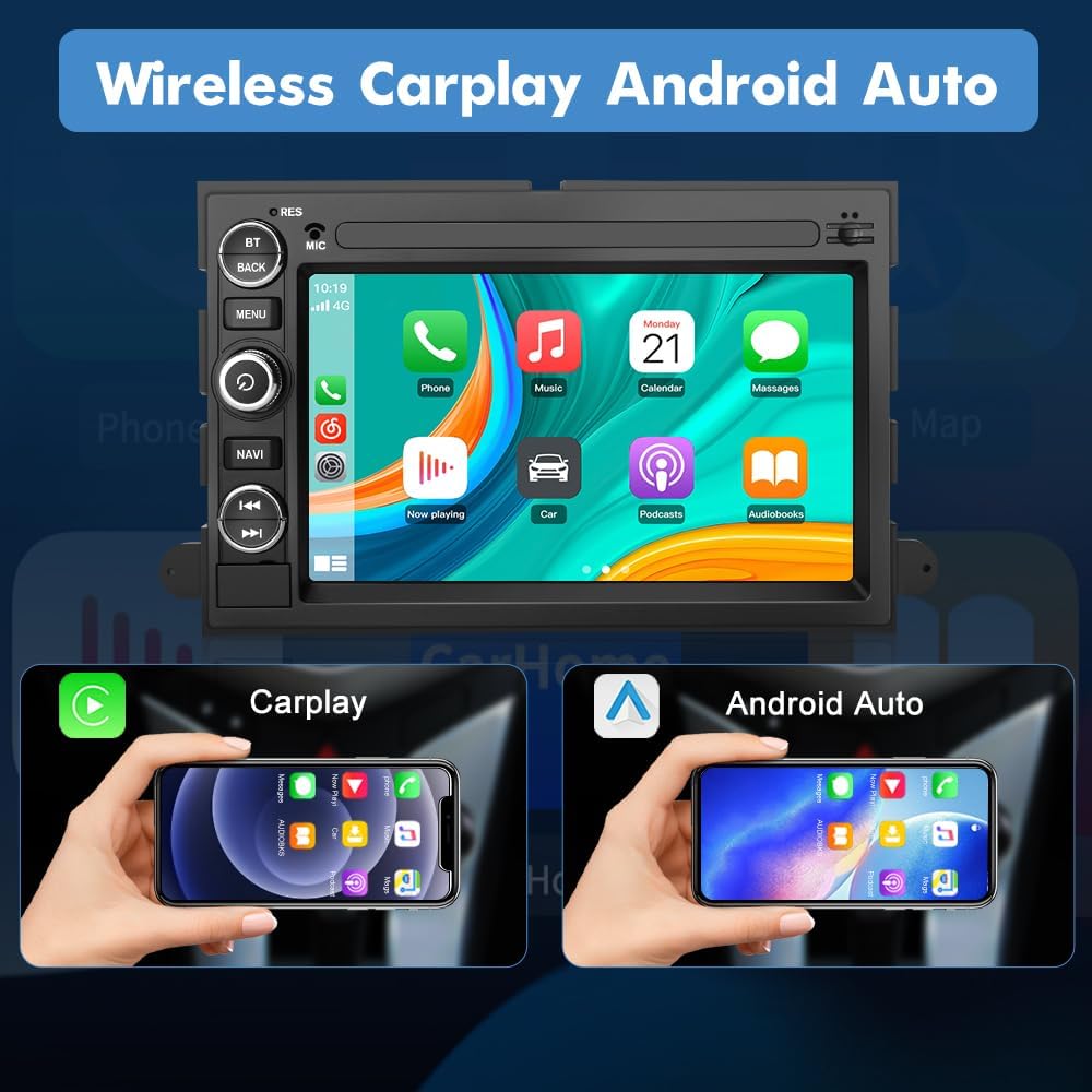 7 Inch Touch Screen Head Unit for Ford F150 F250 F350 Fusion Edge Explorer Taurus Freestar