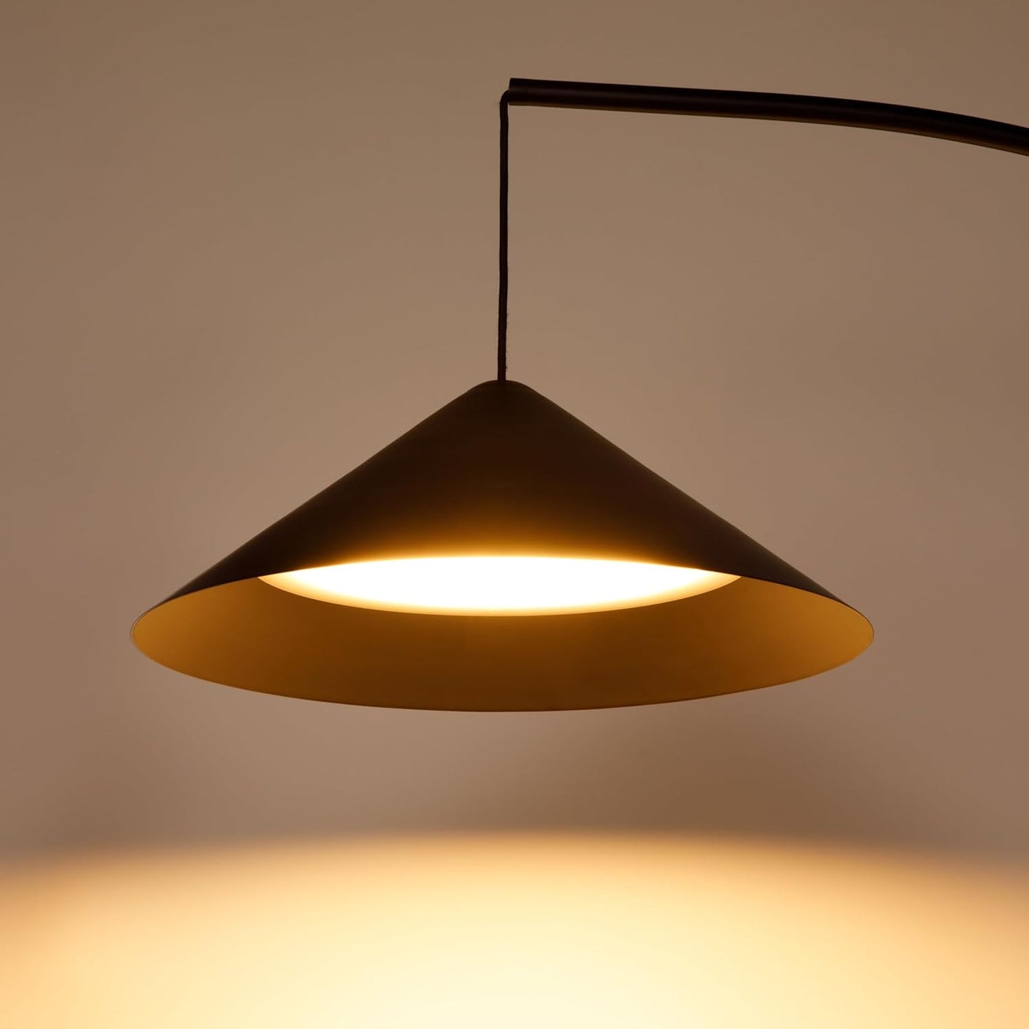 Tall Arc Floor Lamp for Living Room, Bedroom, Office Bright, Dimmable LED Reading Light with Modern Design