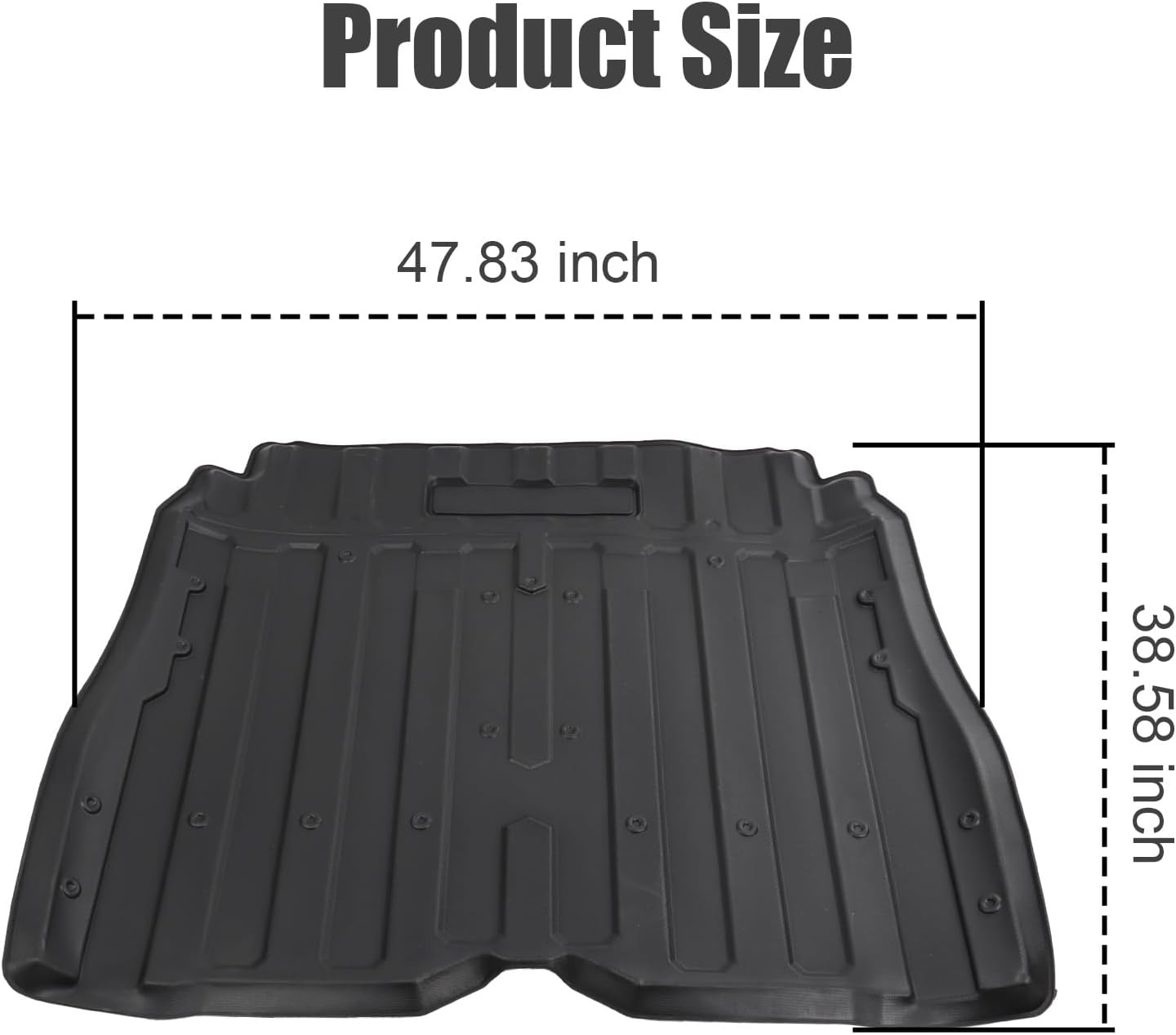 Bed Liner for Honda Pioneer 1000-5 2016-2026 – All Weather TPE Rear Cargo Mat with Raised Edge, Precision Fit Slush Liner for 5 Seater, Heavy Duty Protector