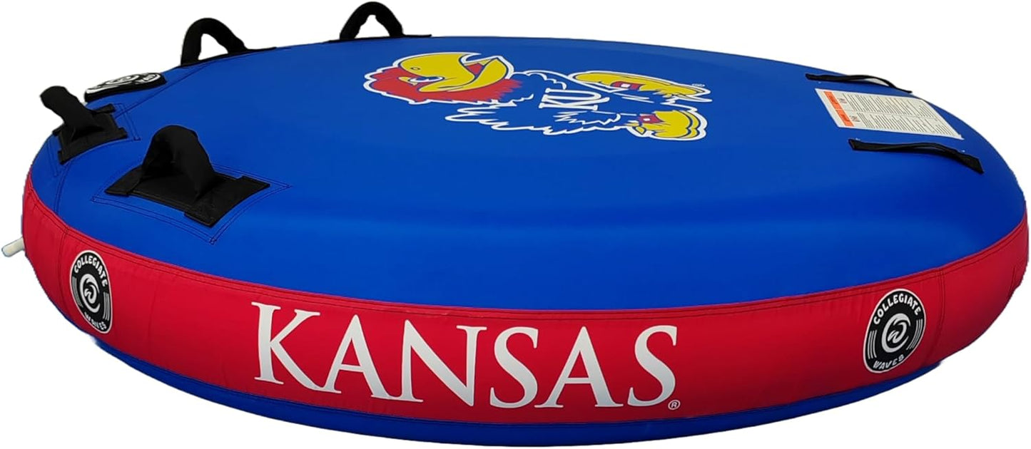 Collegiate Waves The Rookie 70" Round Tube (University of Kansas - Jayhawks)