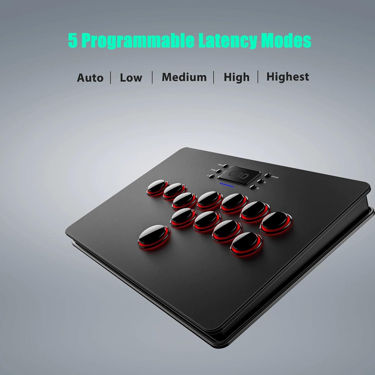 Wireless Arcade Stick for Nintendo Switch PS4 PS3 PS2 Xbox 360 PC Mac iOS Android TV Box, Leverless Fighting Stick wi