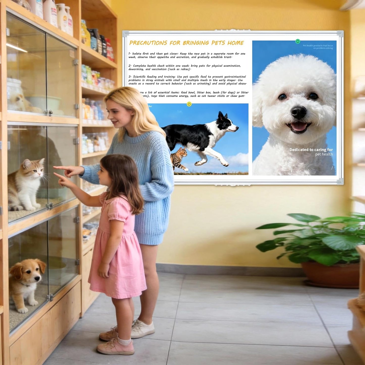 Magnetic Dry Erase Board 60x40 Inches, Foldable Whiteboard with Silver Frame for Classroom, Office and Home - 5x3.5 Ft, Non-Glare Surface, Full Magnetic Accessory Kit Included White 60"X40"