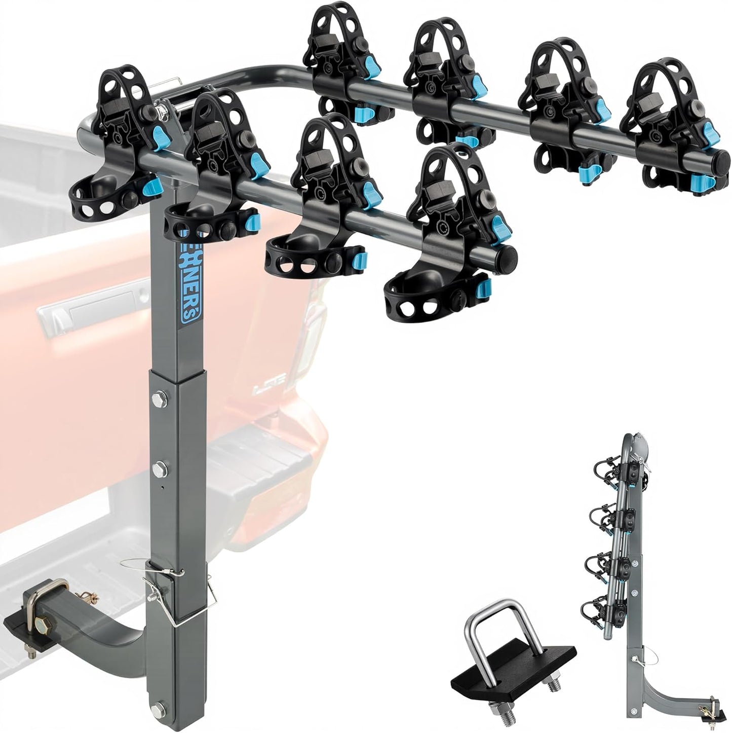 4 Bike Rack Hitch Mount (240lbs)