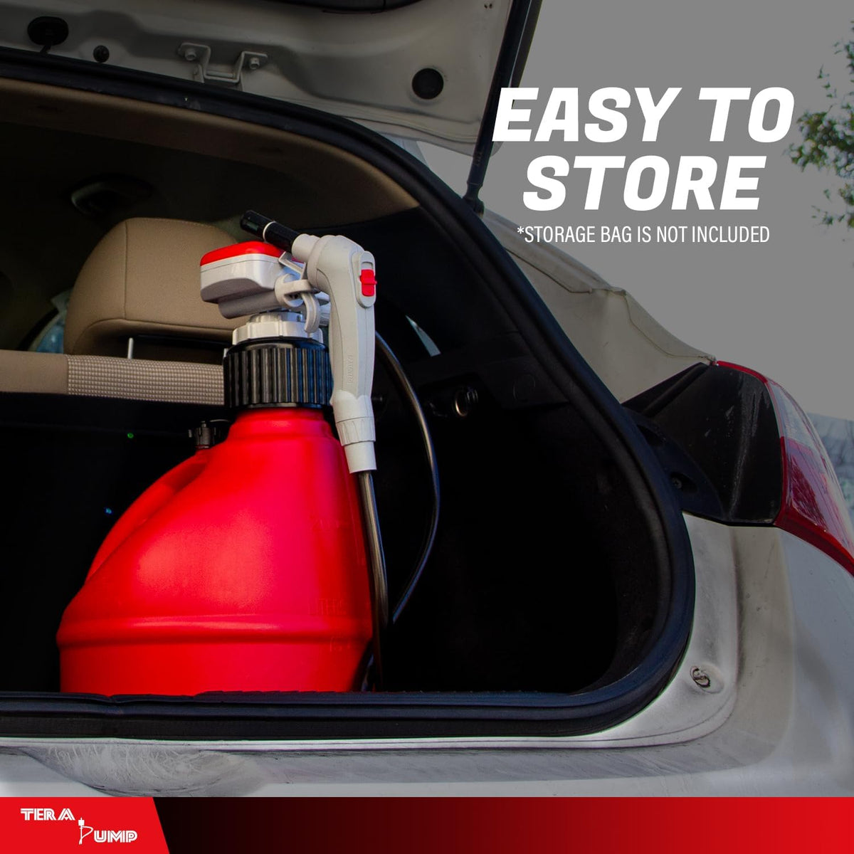 TERA PUMP Portable Gas & Diesel Transfer Pump with Auto Shut-Off
