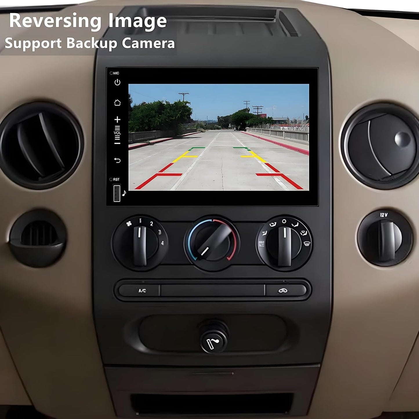 Car Radio for Ford F150 2004-2008: 8-Core 4GB+32GB Android 14 Head Unit | Wireless CarPlay & Android Auto, 7 inch Touchscreen, GPS Navigation, FM, Wifi, Bluetooth, Faster Stable Connection