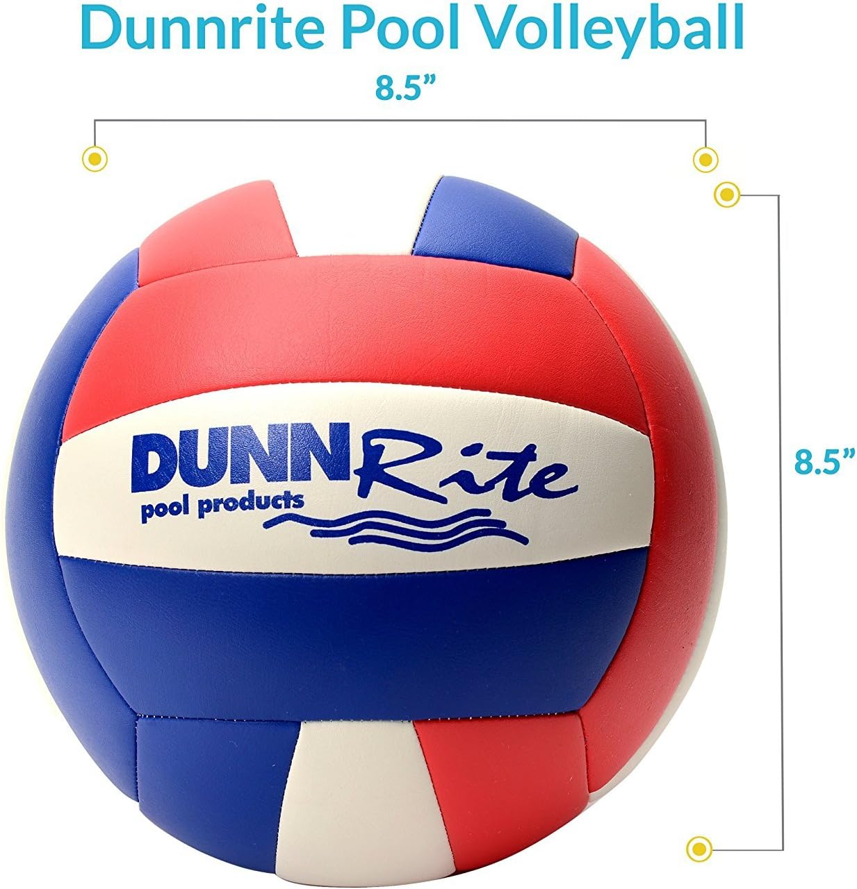 DUNNRITE Stainless Deck Volleyball Set with ball, Pump Not Included