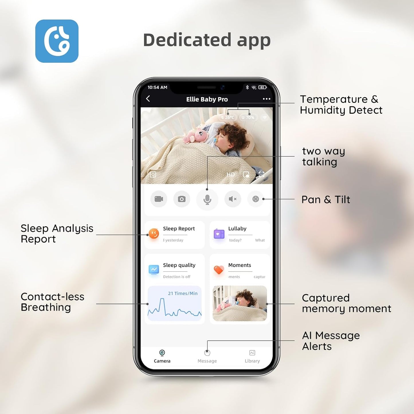 Baby Monitor with Camera and Audio