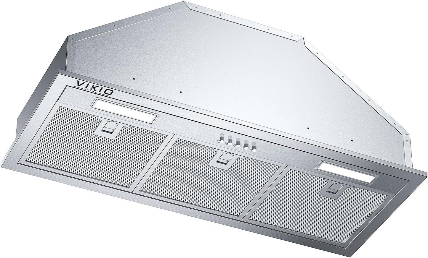 Range Hood Insert 30 Inch, Dual Inlet for 50% Better Suction, Includes 2 Charcoal Filters