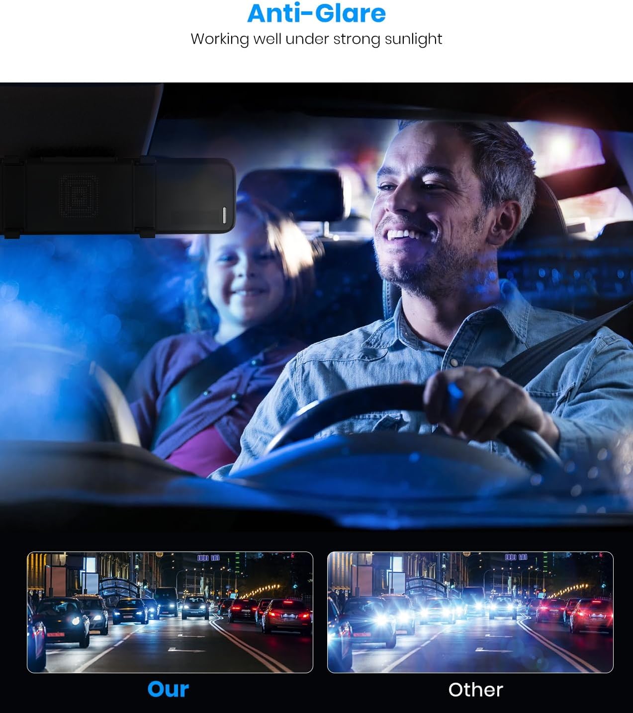 Rear View Mirror Camera With Detached Front Camera