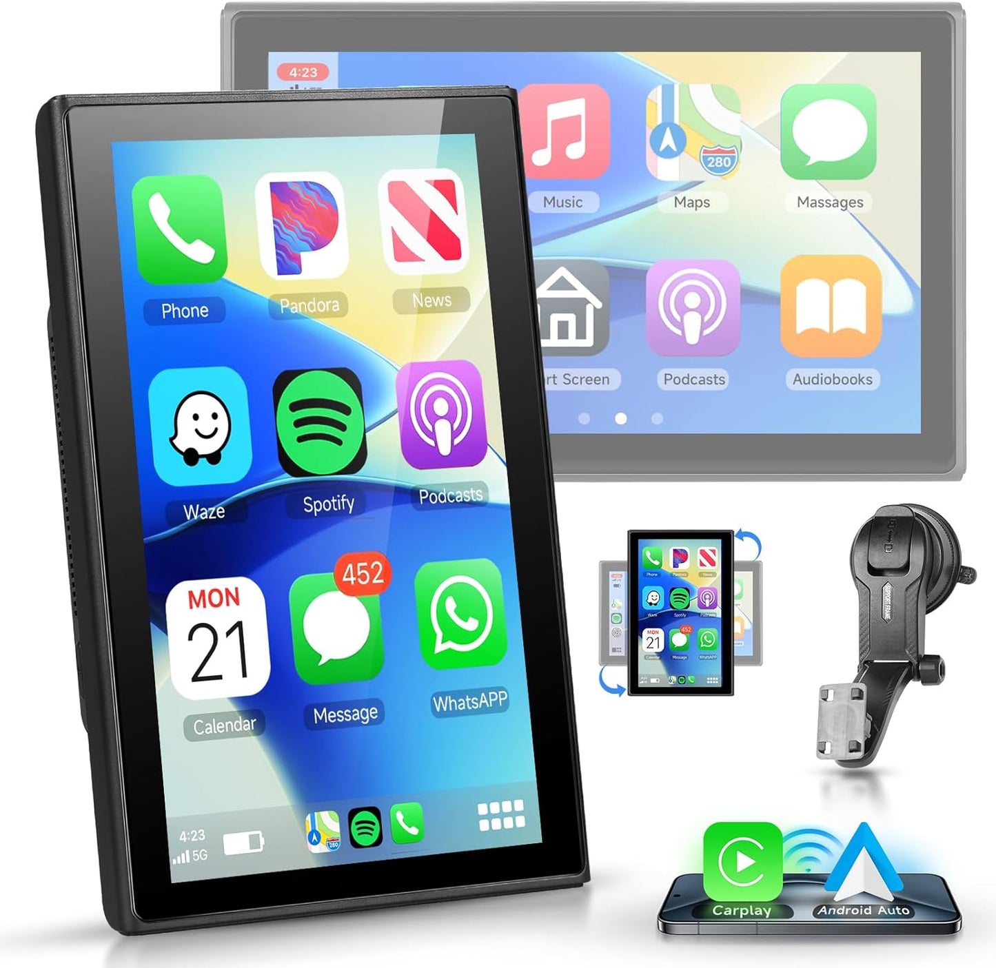 Portable Apple Carplay Screen for Car