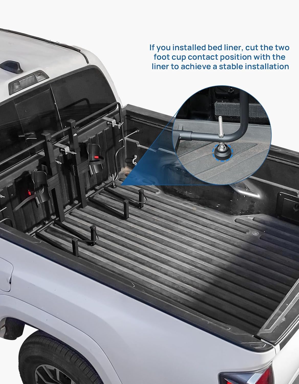 Truck Bed Bike Rack for Mid Size Pickup