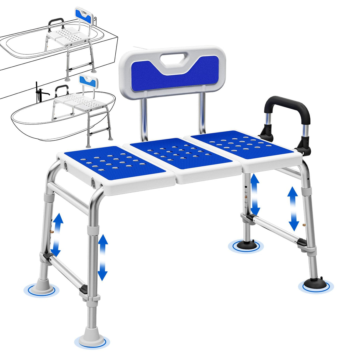 Transfer Bench for Bathtubs and Showers, Shower Chair