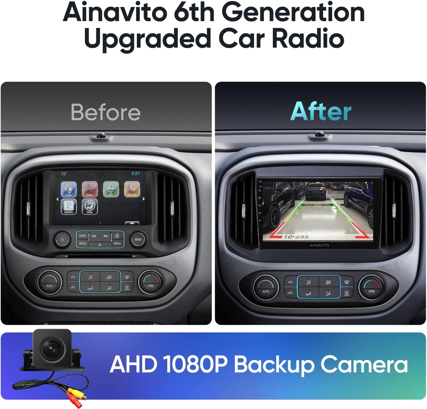 9 Inch Airplay Android 12 Car Stereo Radio for Chevy Colorado GMC Canyon 2015-2018
