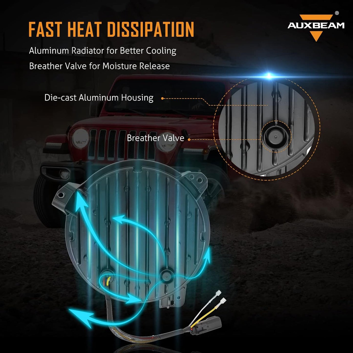 9 Inch LED Headlights with DRL & Turn Signal for Jeep