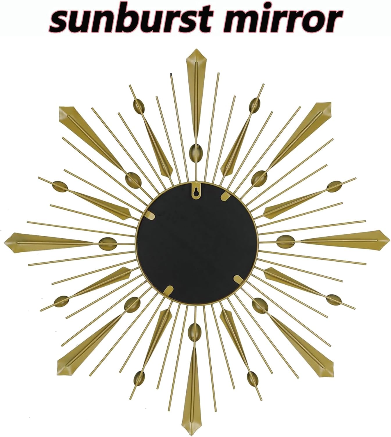 Sun Mirror, Gold Sunburst Mirror, Sunburst Wall Decor Sun Mirror Wall Decor 27.5'