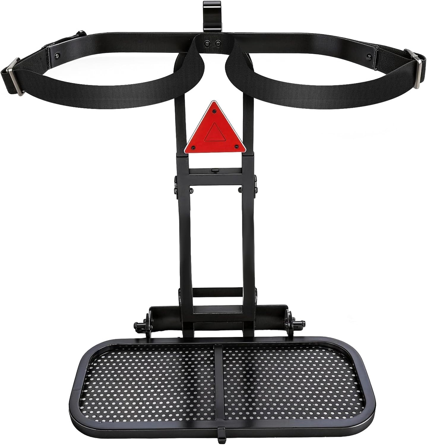 maXpeedingrods Golf Cart Bag Holder Foldable, Upgraded Cart Rear Seat Bag Rack Fits 8 in Max Width Safety Grip Bar for Club Car E-Z-GO Yamaha Space-Saving No Drilling Required Rust-Proof