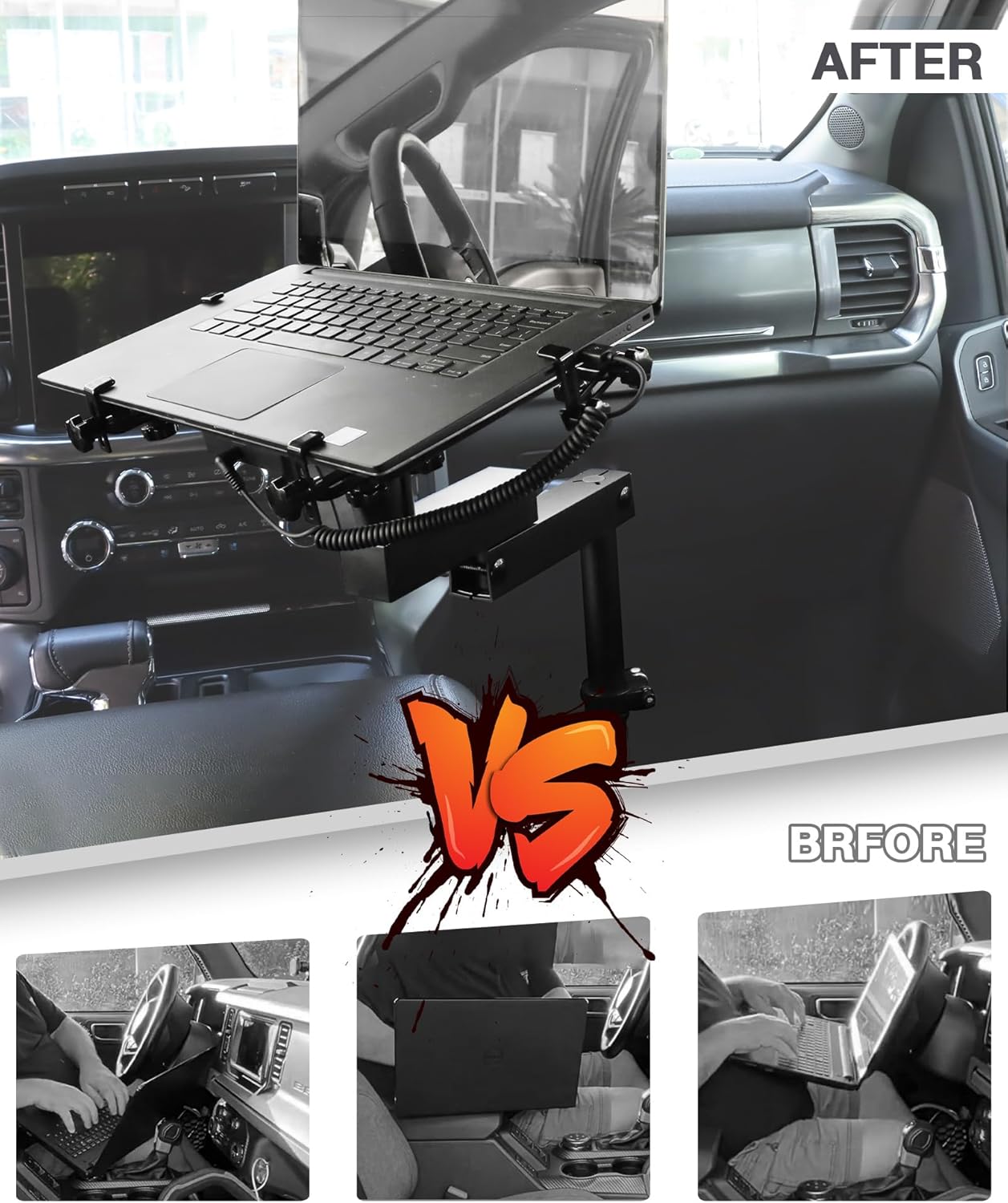 Vehicle Laptop Mount Fit for Ford F150 250 350