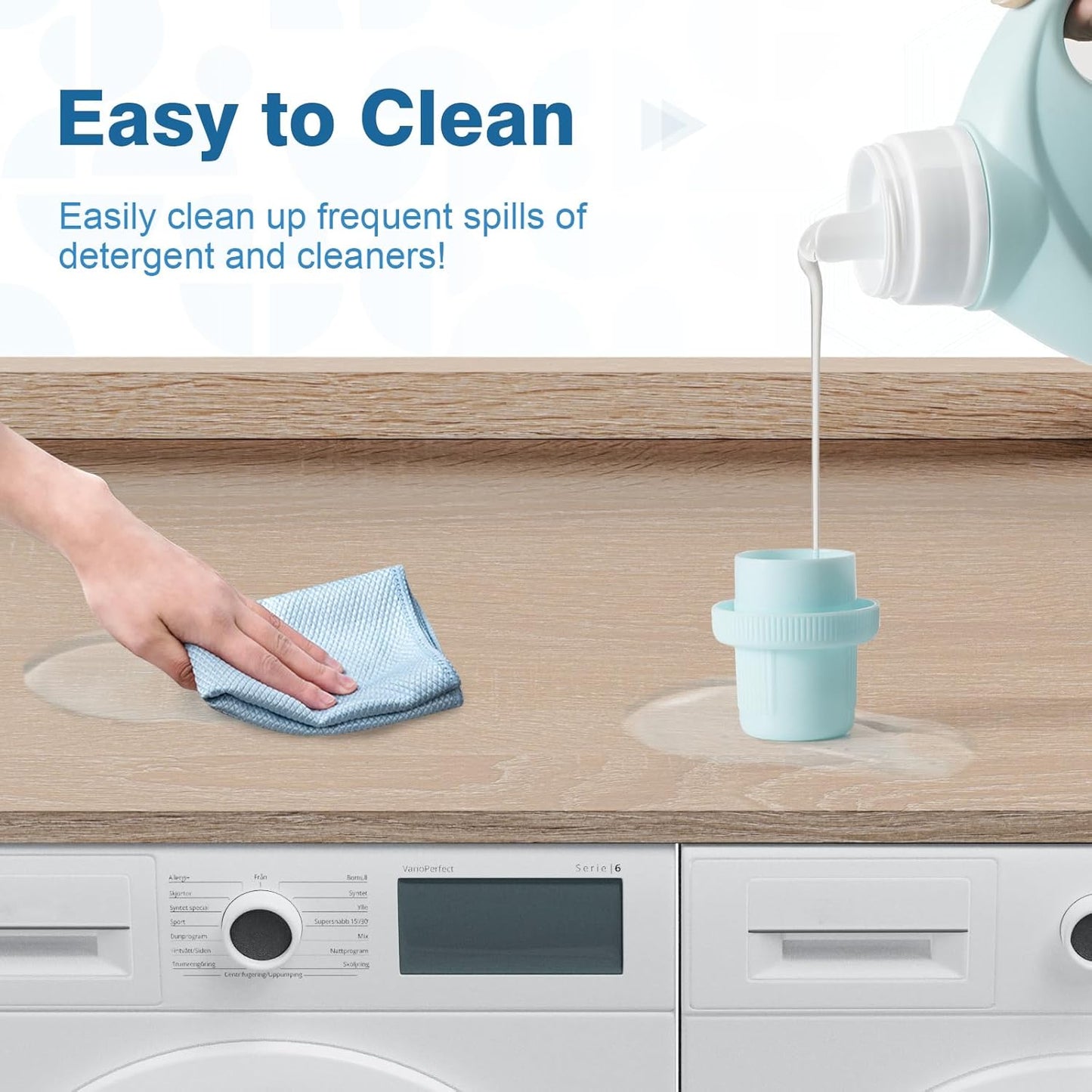 Washer Dryer Countertop 27.5" W x 54" L Laundry countertop for Storage and Organization with Edge Rails, Oak (O