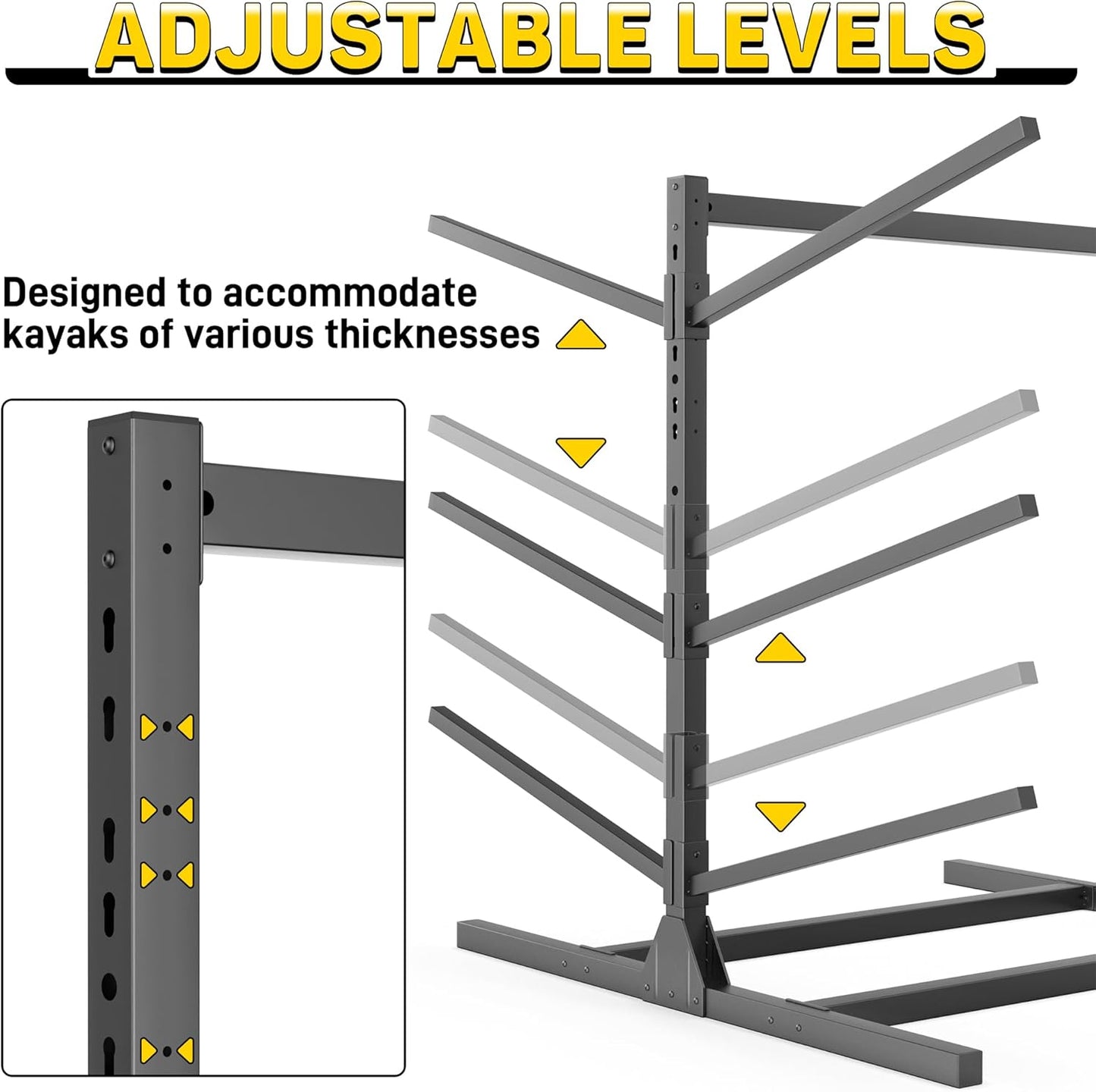Ultrawall Kayak Storage Rack, Freestanding Kayak Racks For Garage