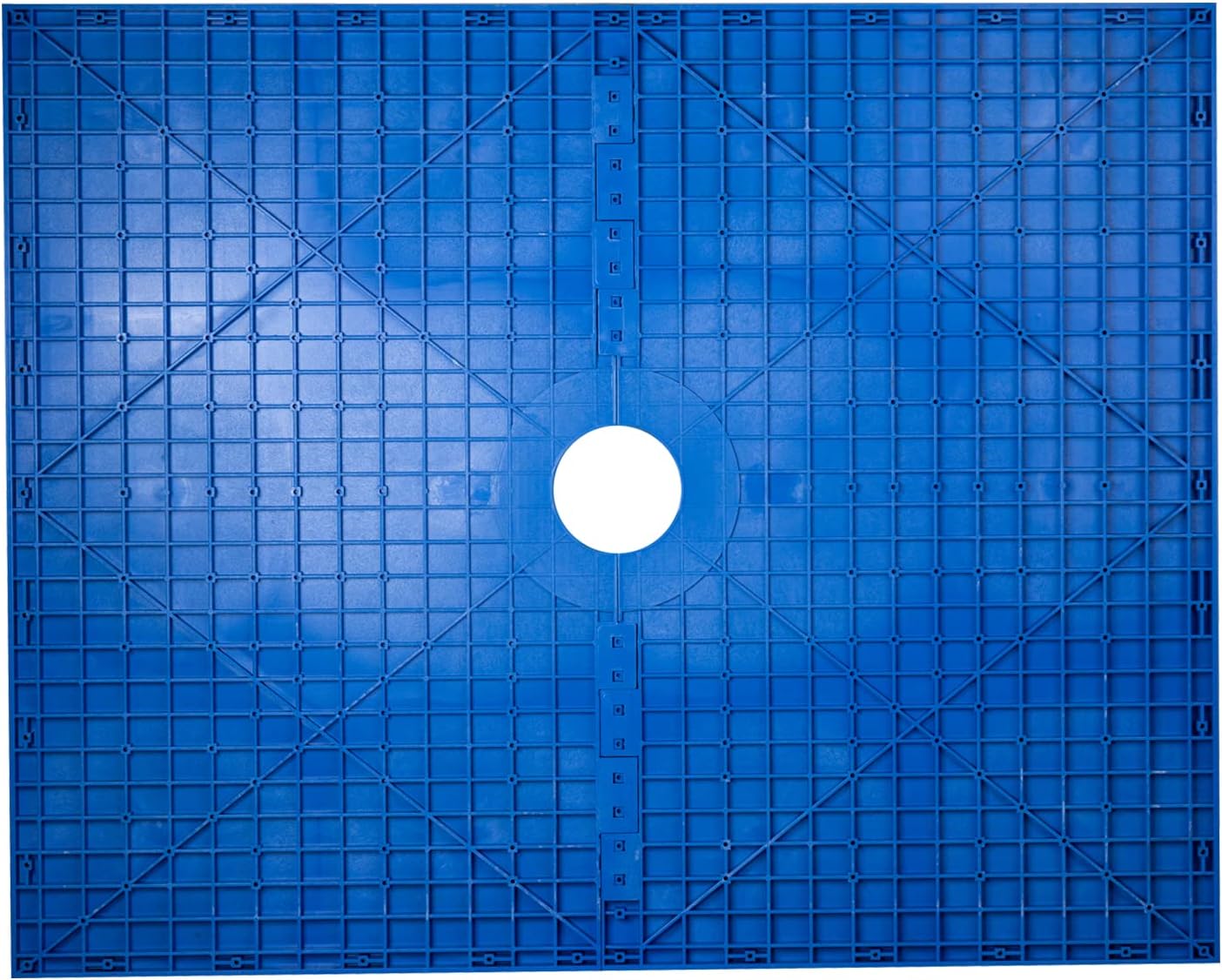 Uni-Green 2 pcs Interlocking Shower Pan 60X48', Ready to Tile and Cut-to-Fit Curbless Shower Pan.