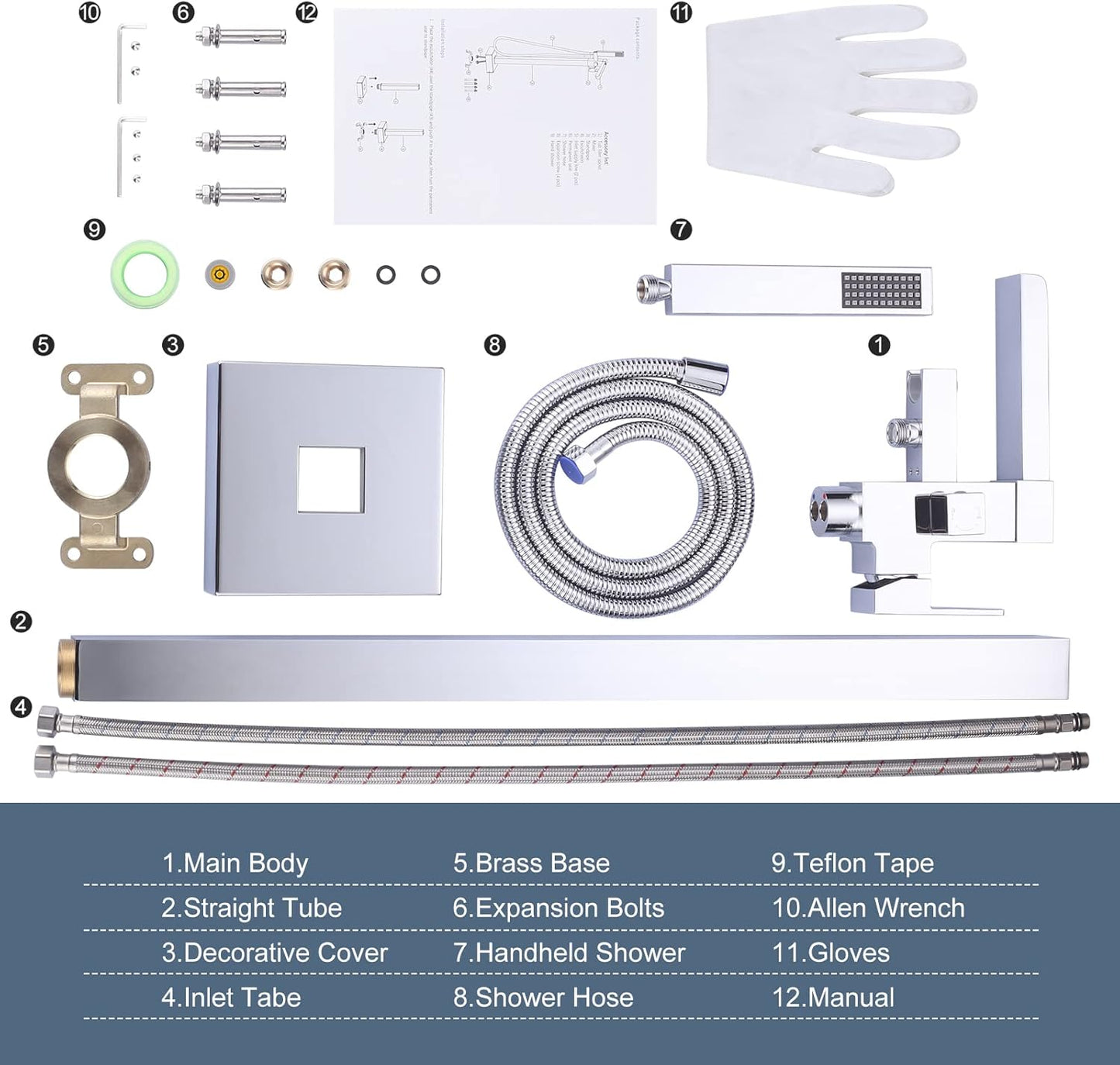 Free Standing Tub Faucet Chrome: Freestanding Tub Filler, Brass Made Floor Mount Bathtub Faucet, High Flow Max 6.