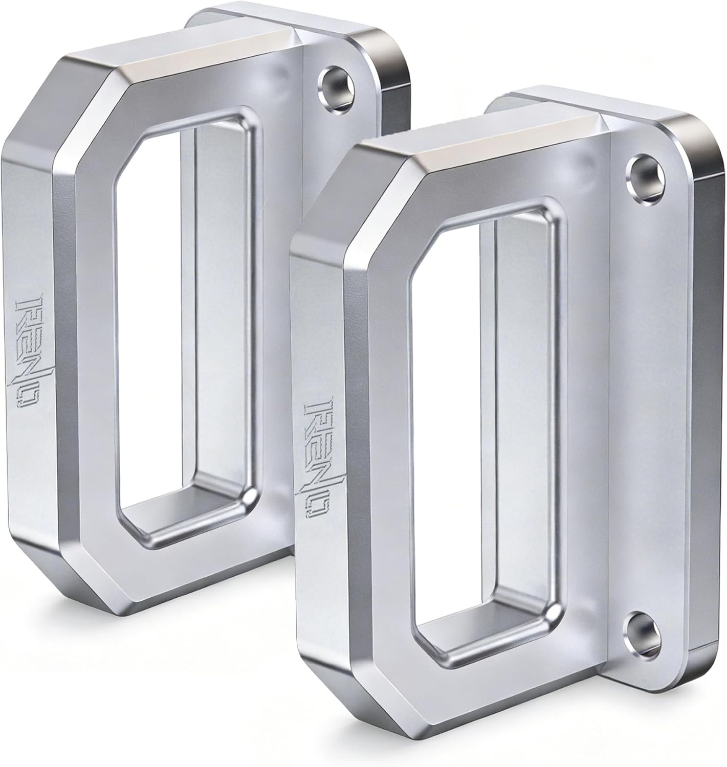 RENO Aluminum Front Tow Hooks, 2003-2018 Ram 2500 3500 2WD & 4WD Heavy Duty D-Ring Shackle Truck Recovery Show Hook - Replace OEM 68171791AA, 52020587AB (2Pcs/Set)