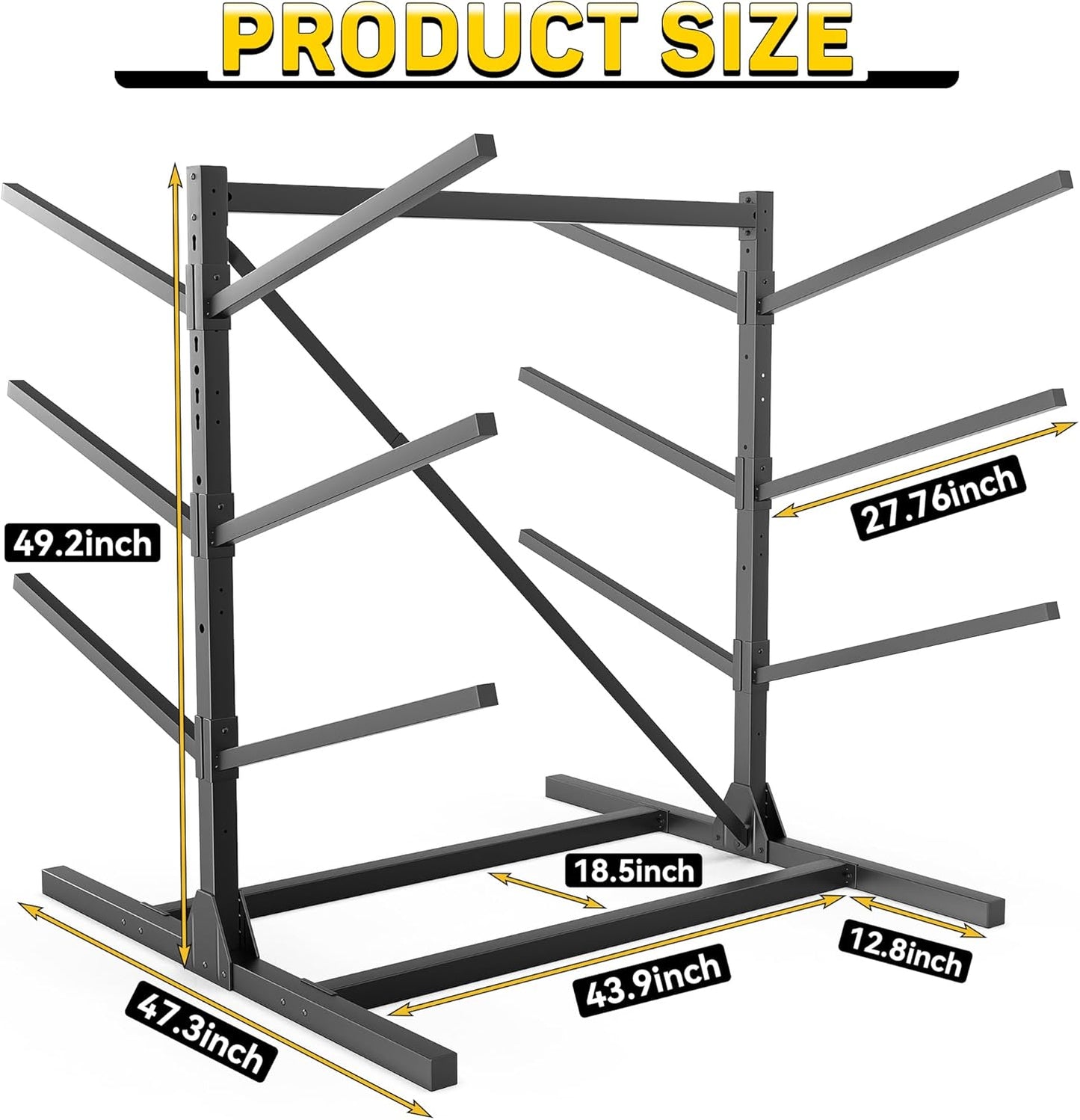 Ultrawall Kayak Storage Rack, Freestanding Kayak Racks For Garage