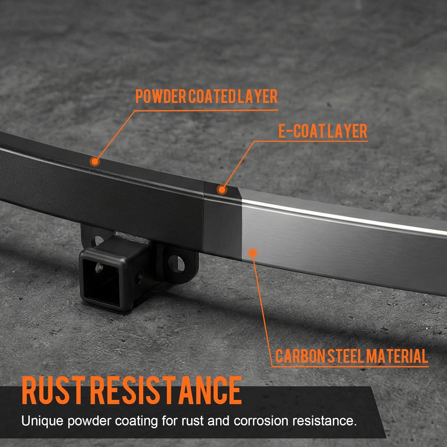 Tesla Model Y Tow Hitch Upgraded Fit for 2020–2026 Model Y, 2 Inch Rear Tow Hitch Receiver Adapter, Powder Coated Steel, Bolt-On Installation, Not for Model 3 S X