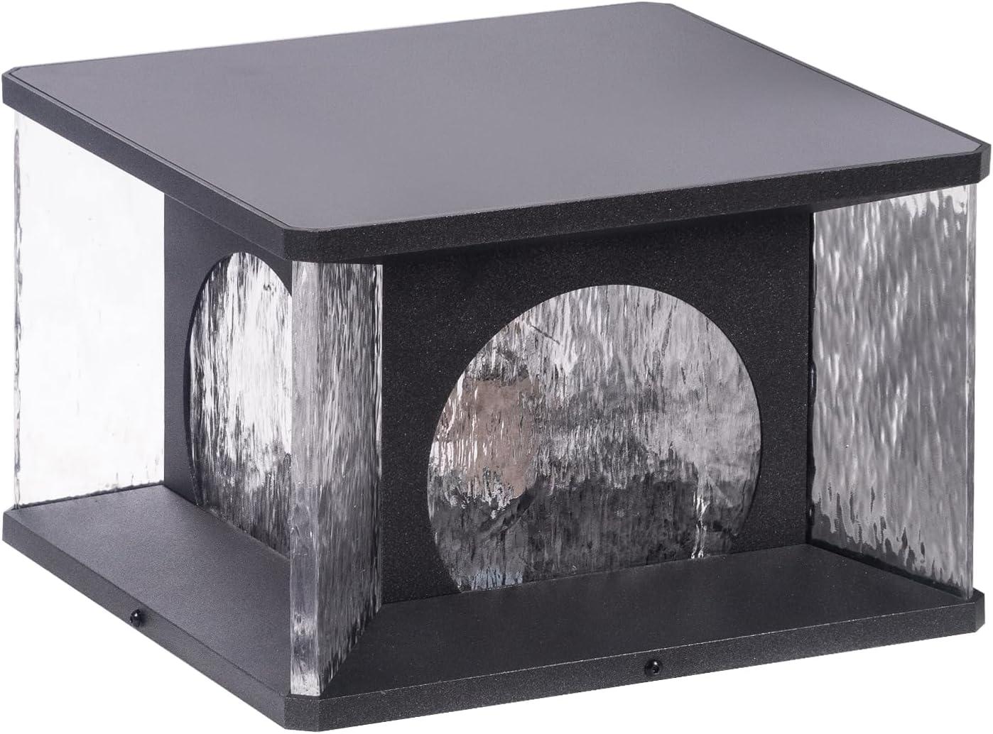 PAKEDANDUN Outdoor Post Light, Modern Pillar Lamps Hard Wired Column Lighting Patio Deck Fence Cap Lights, Warm Luxury 3000K LED IP65 Waterproof High