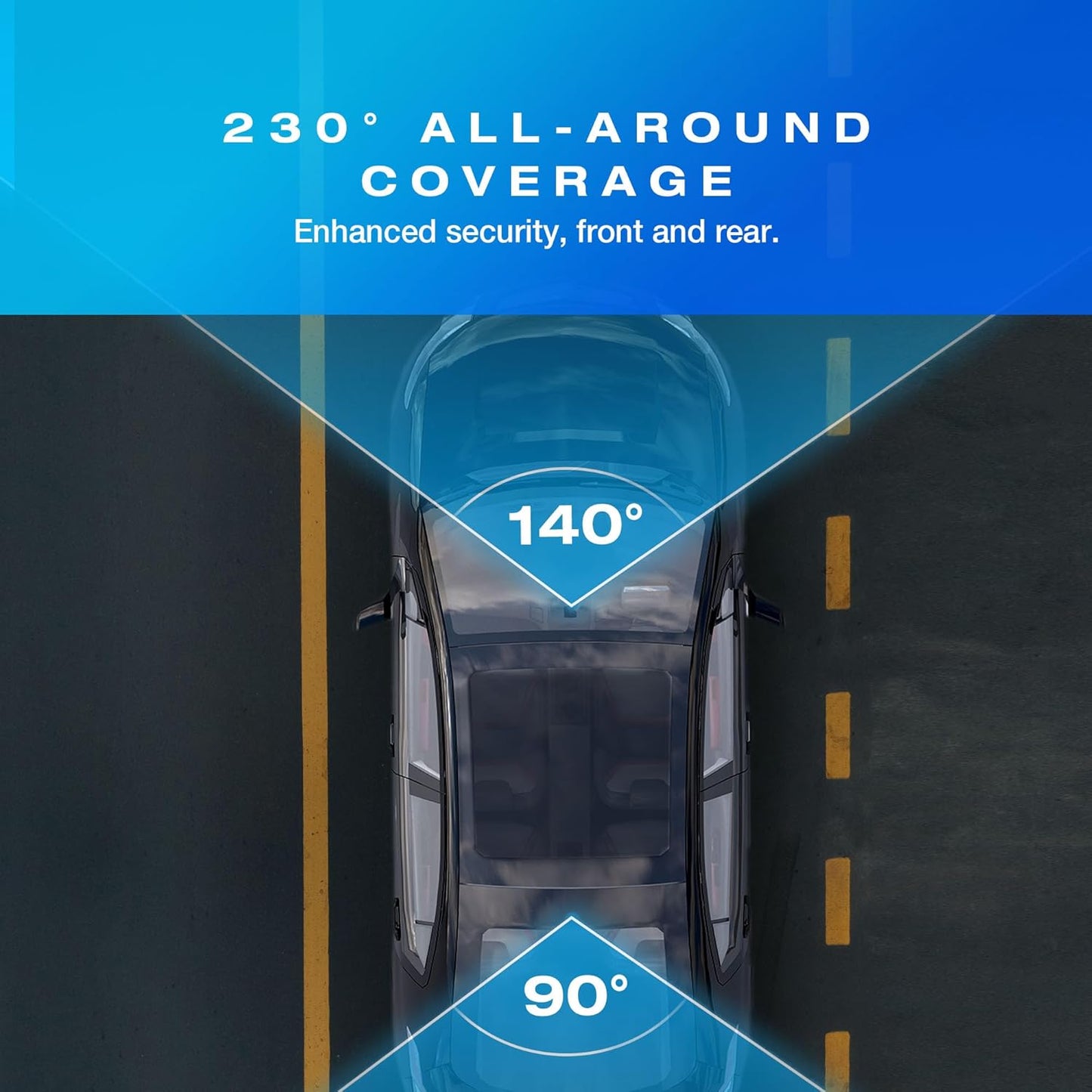 In-car Mirror with 4K dual-channel dash cam integration