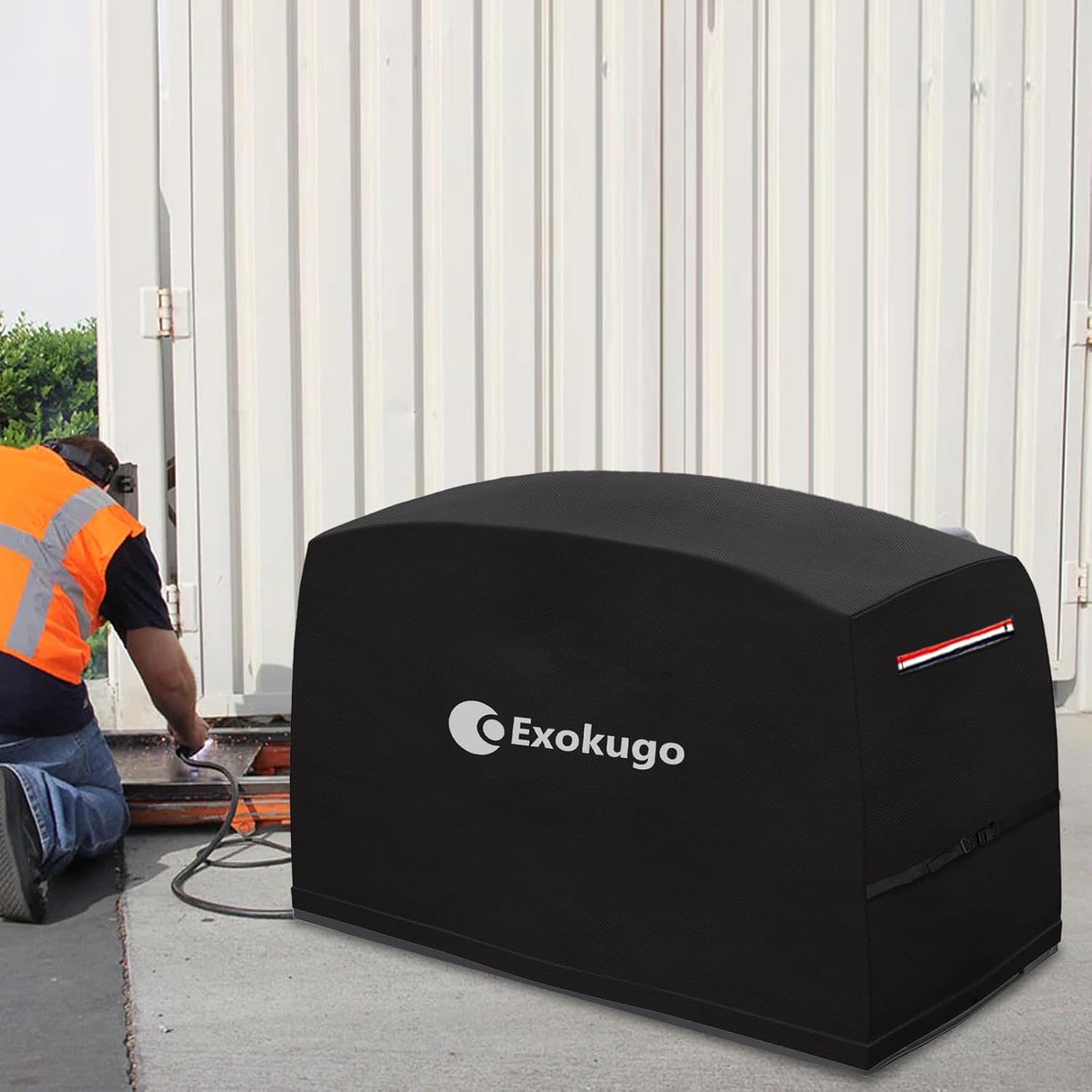 Waterproof Engine Welder Generator Cover for Ranger GXT Series Welder,Engine Driven Welder Cover with Plush Linner,All Weather Protection, Black