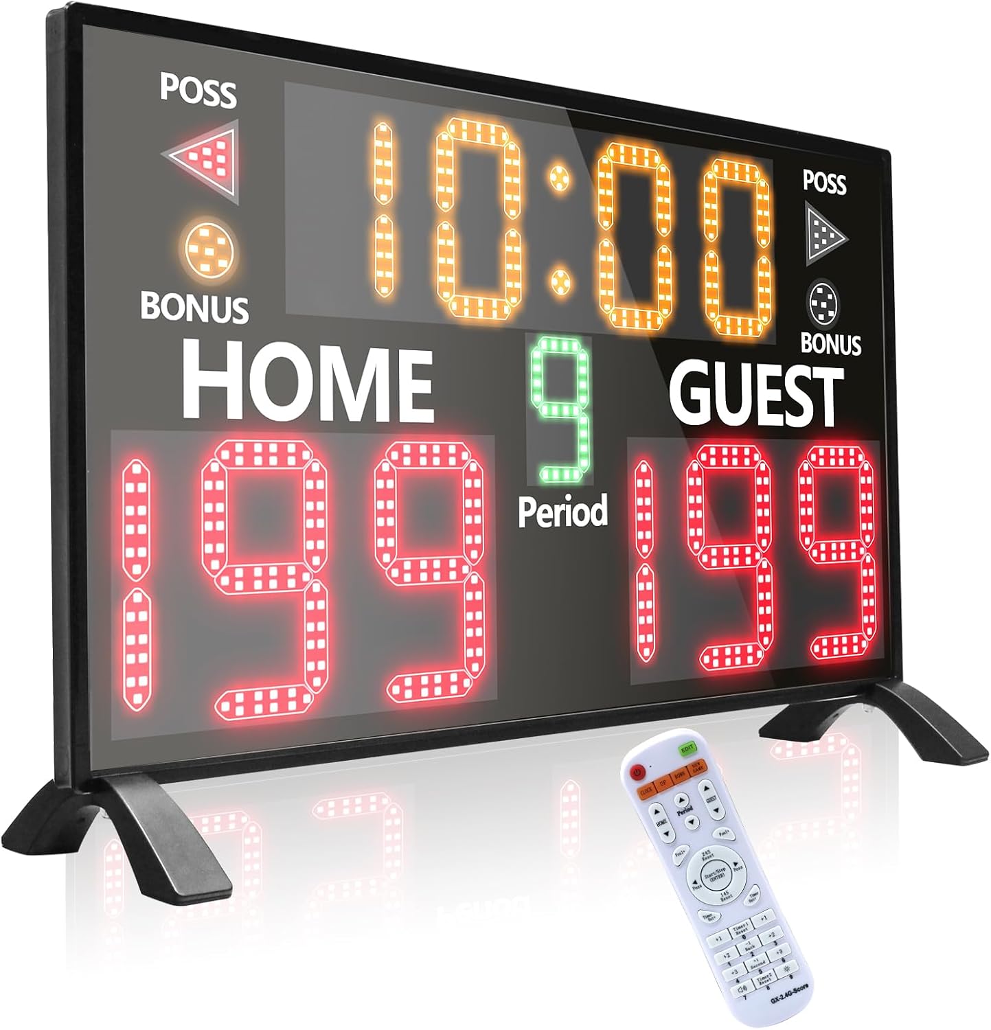 YZ 2025 Bigger LED Digital Scoreboard, Portable Basketball Scoreboard with Timer Clock, Electronic Scoreboard with Remote, Tabletop Scoreboard Clock,