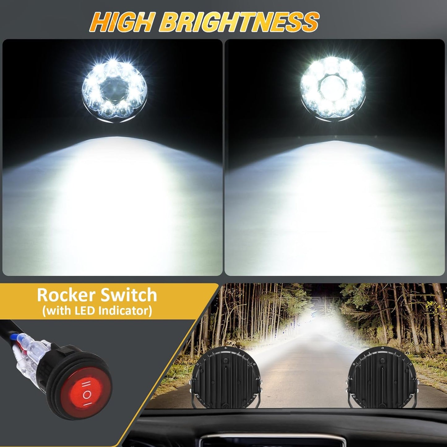 Round LED Offroad Lights 7