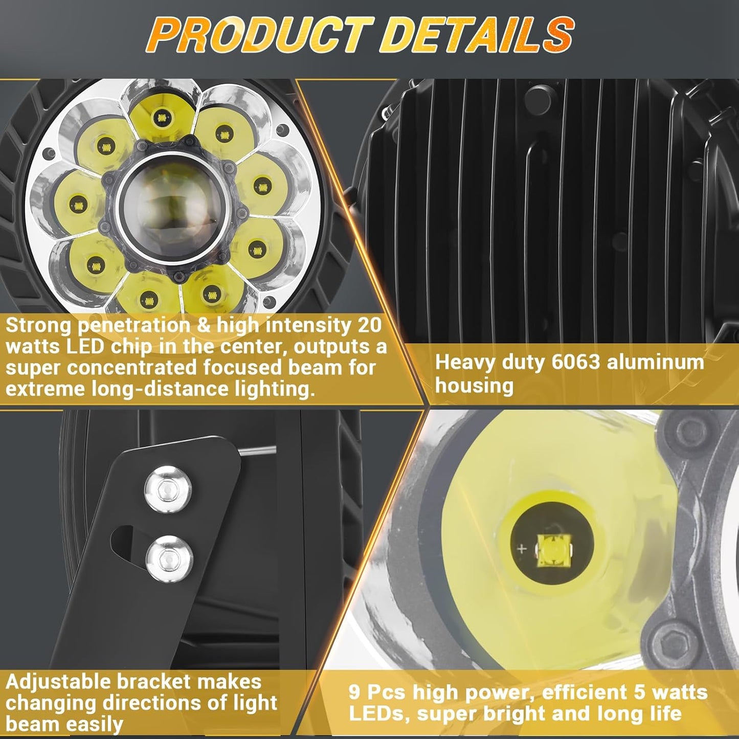 Round LED Offroad Lights 7