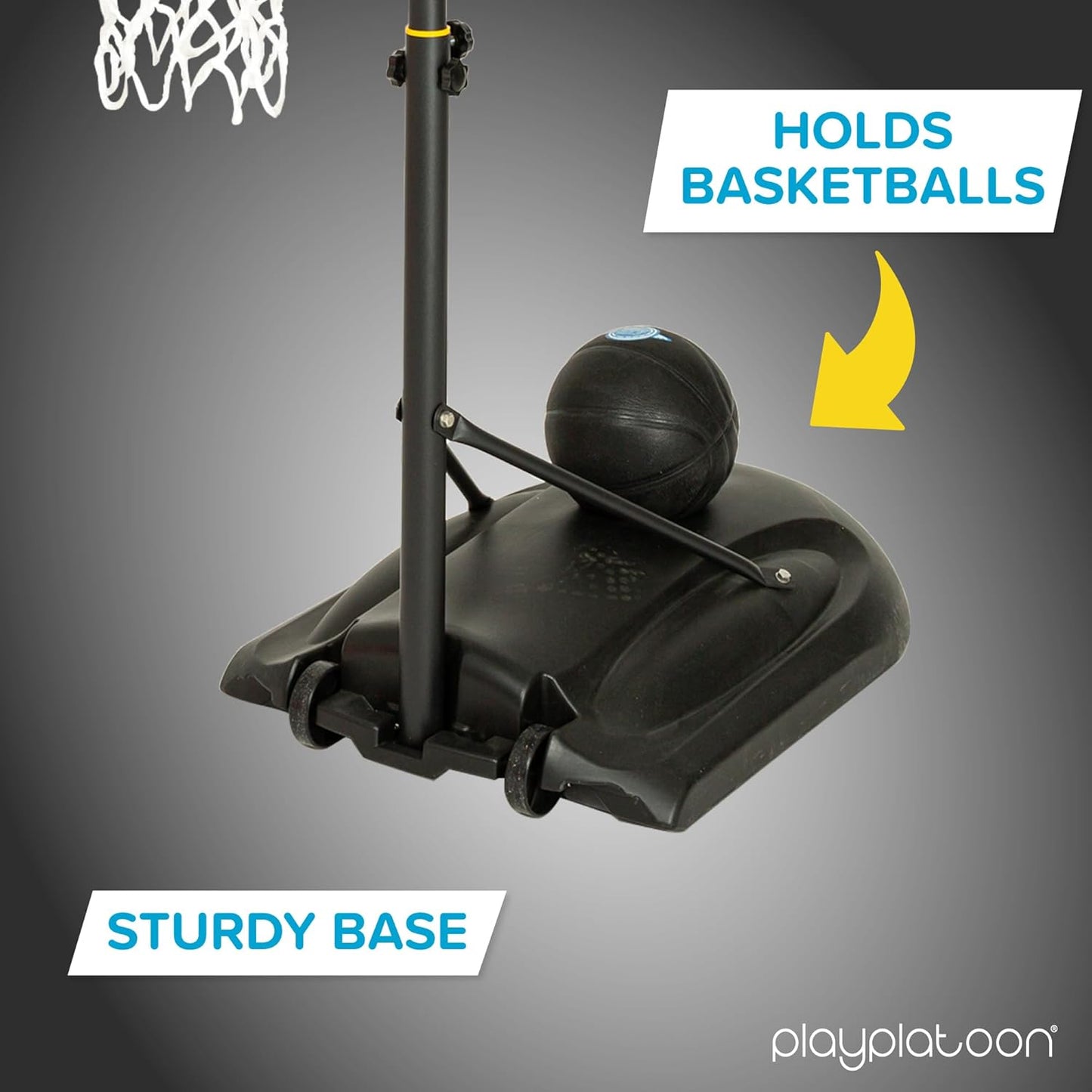 Play Platoon Swimming Pool Basketball Hoop Poolside Above Ground Games for Family - Backboard Adjustable