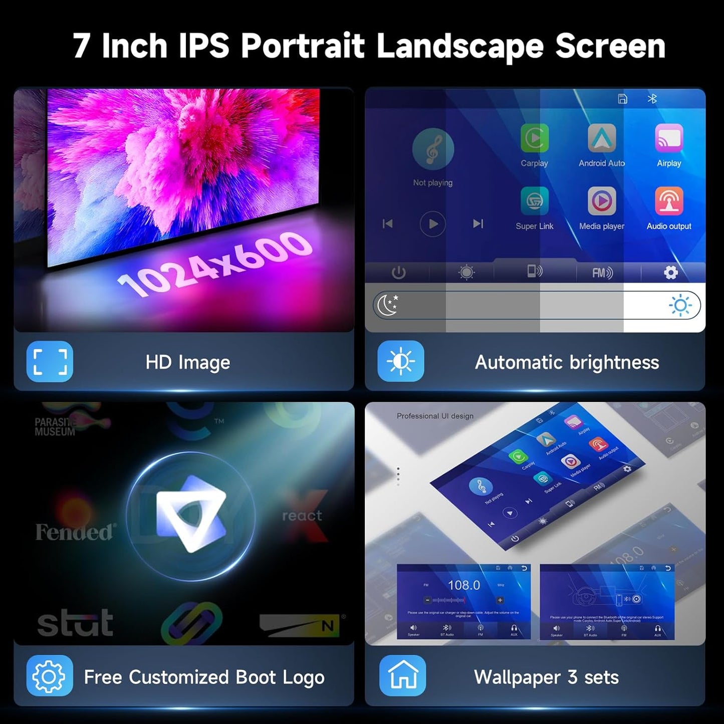 Portable Apple Carplay Screen for Car