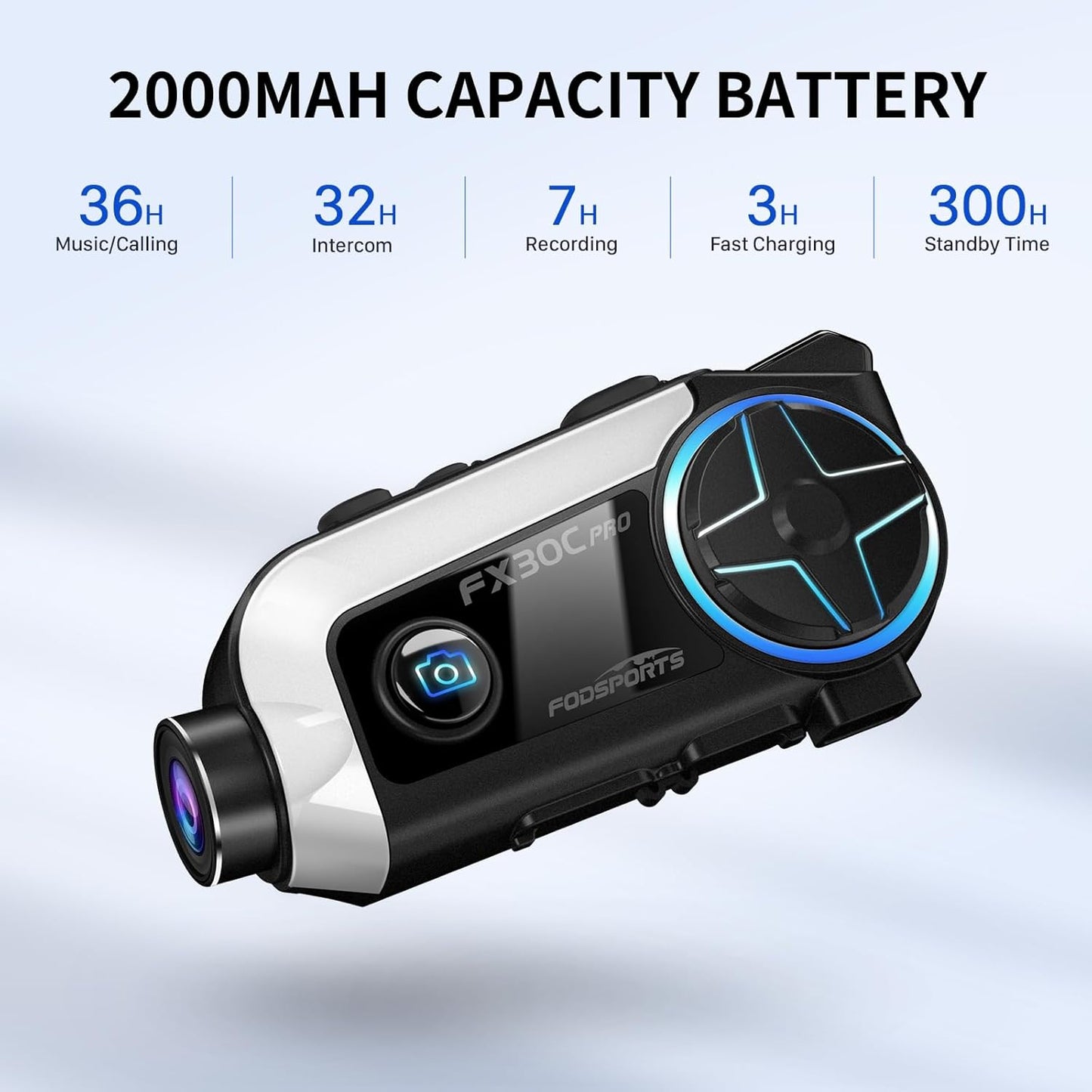 Motorcycle Bluetooth Headset with Camera