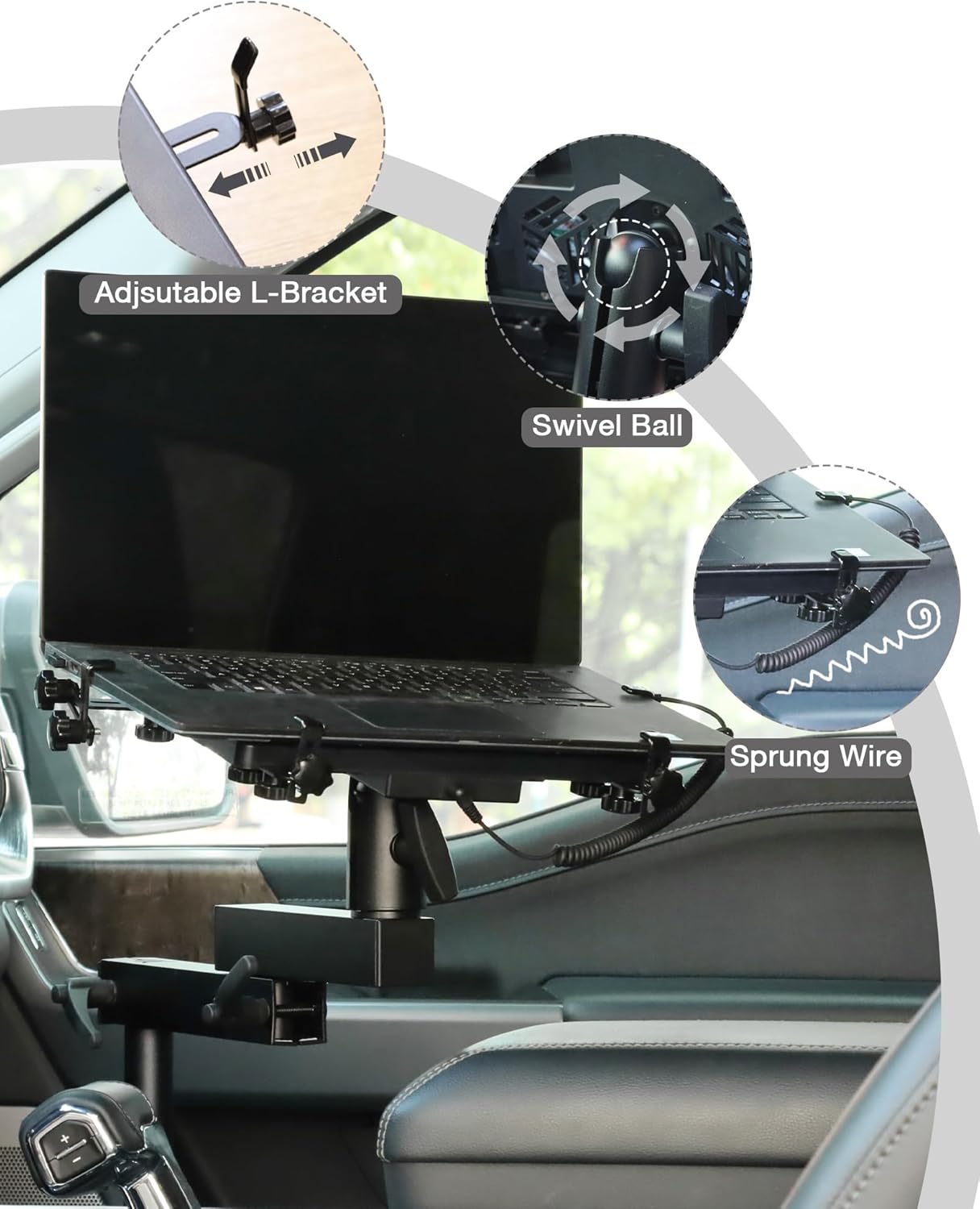 Vehicle Laptop Mount Fit for Ford F150 250 350