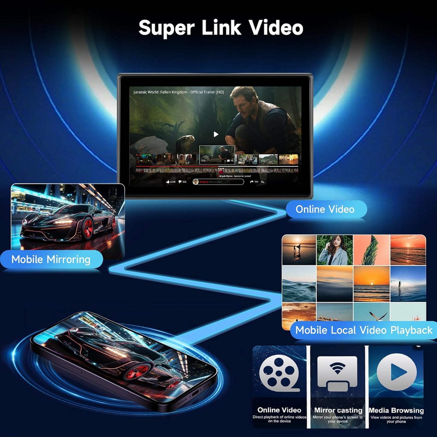 Portable Apple Carplay Screen for Car