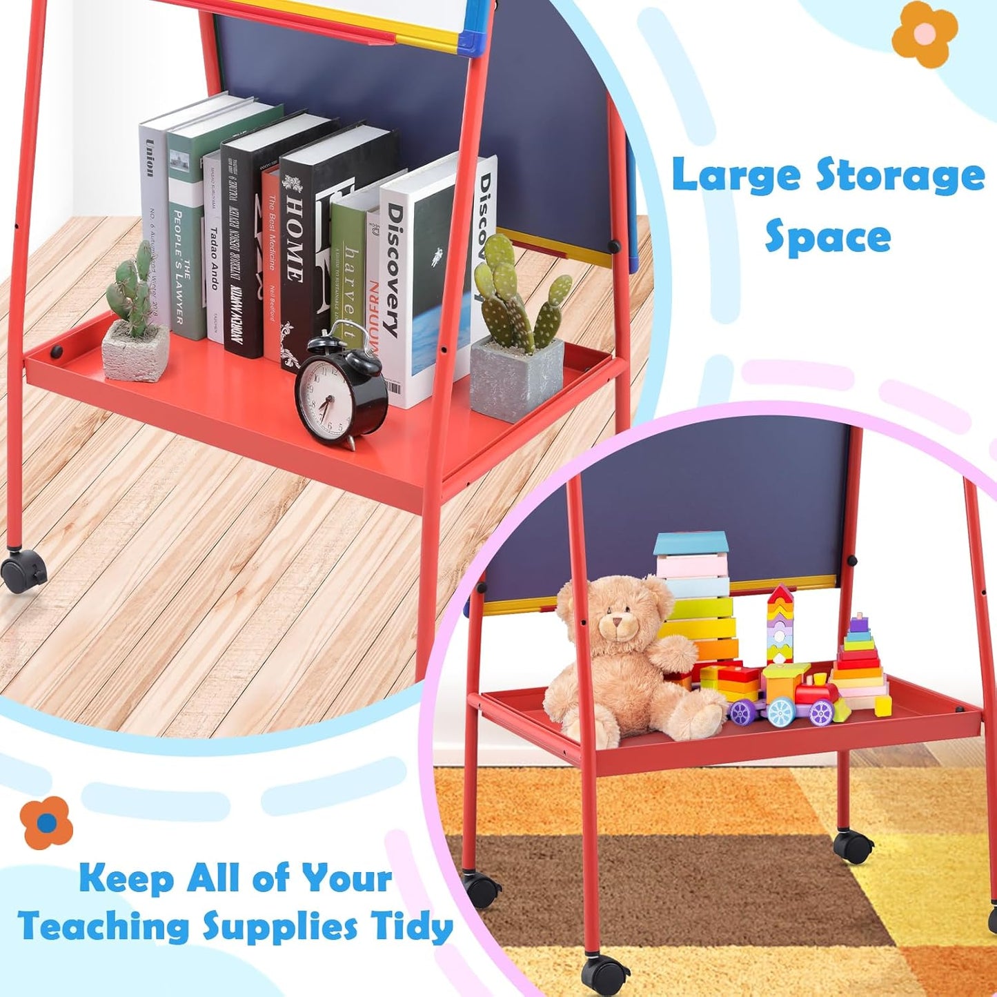 Mobile Dry Erase Board with Stand