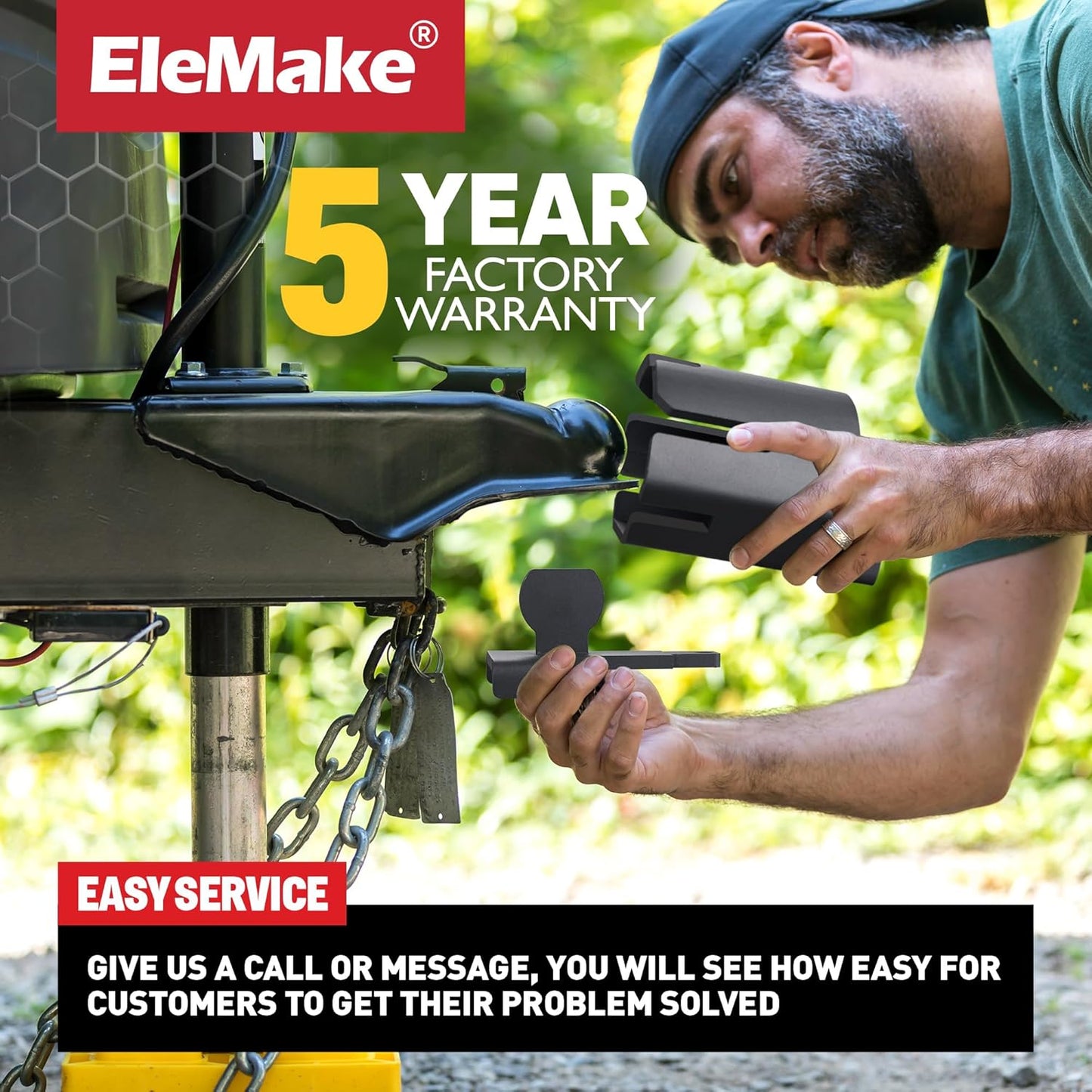 Upgraded Trailer Coupler Lock Fits 2" and 2-5/16" Couplers, Heavy Duty Trailer Hitch Lock with Weatherproof Silicone Cover, Anti Theft