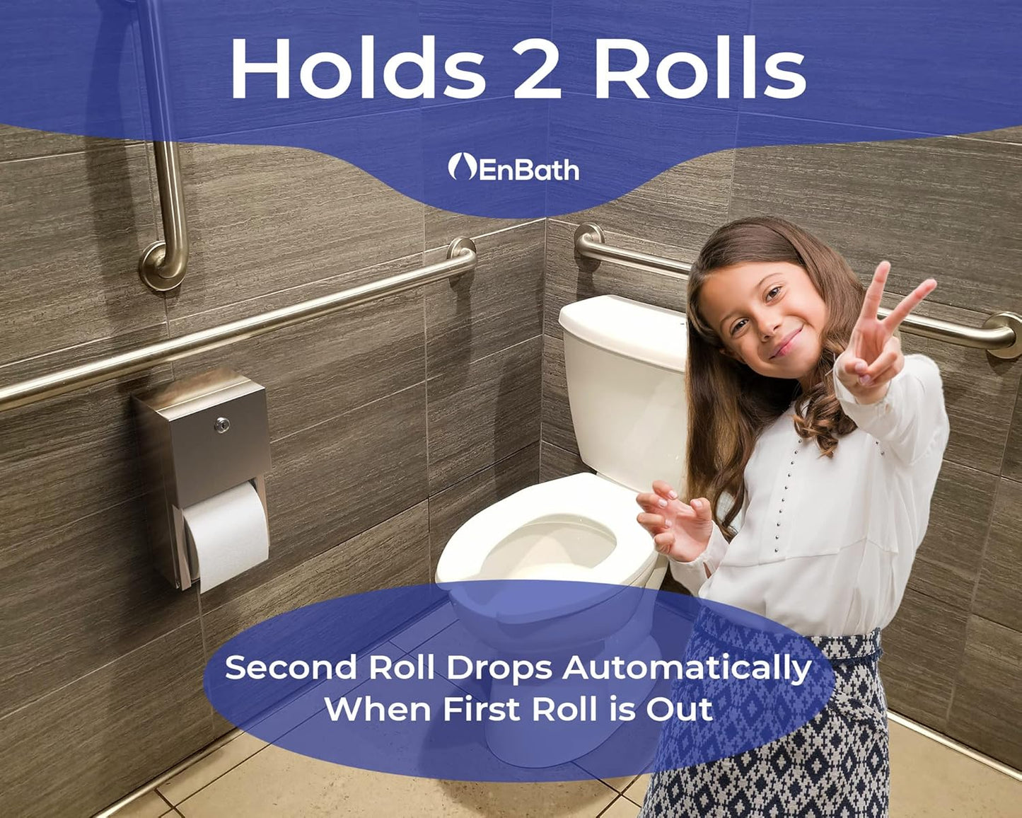 Commercial Toilet Paper Dispenser (2-Pack)