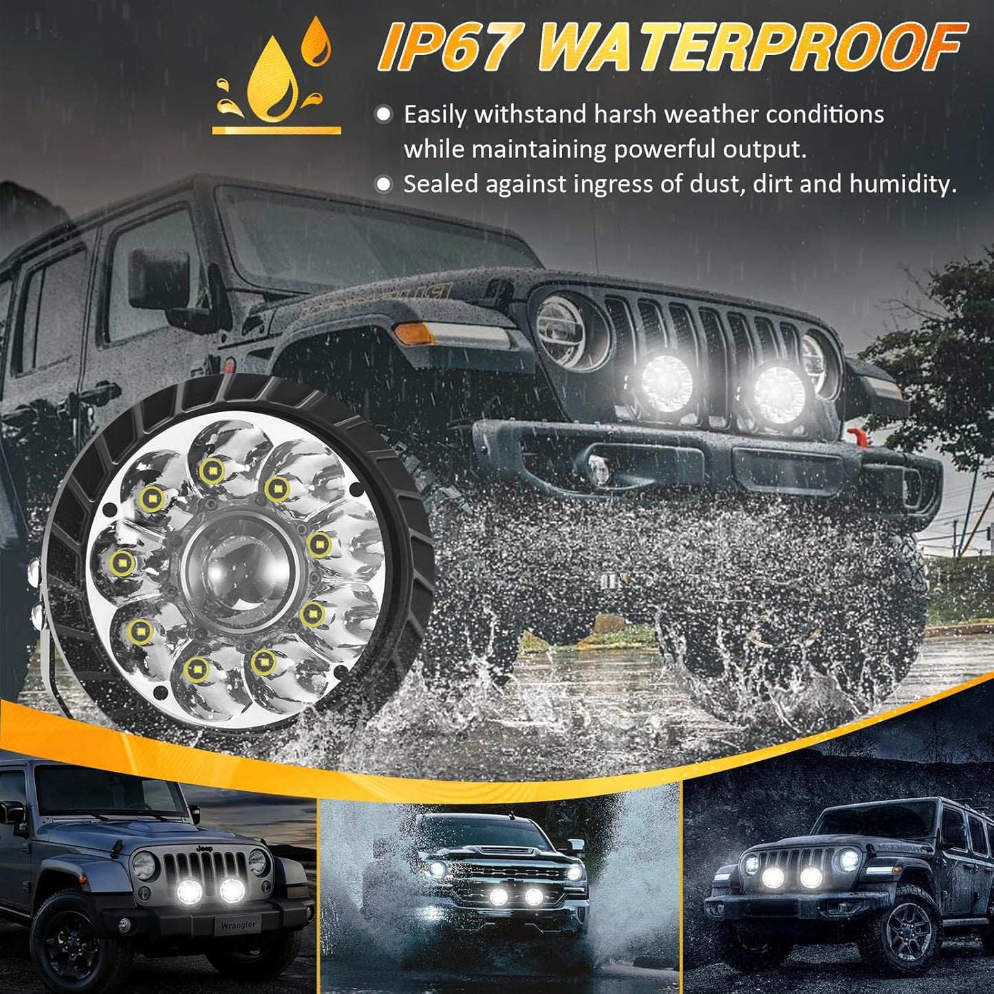 Round LED Offroad Lights 7