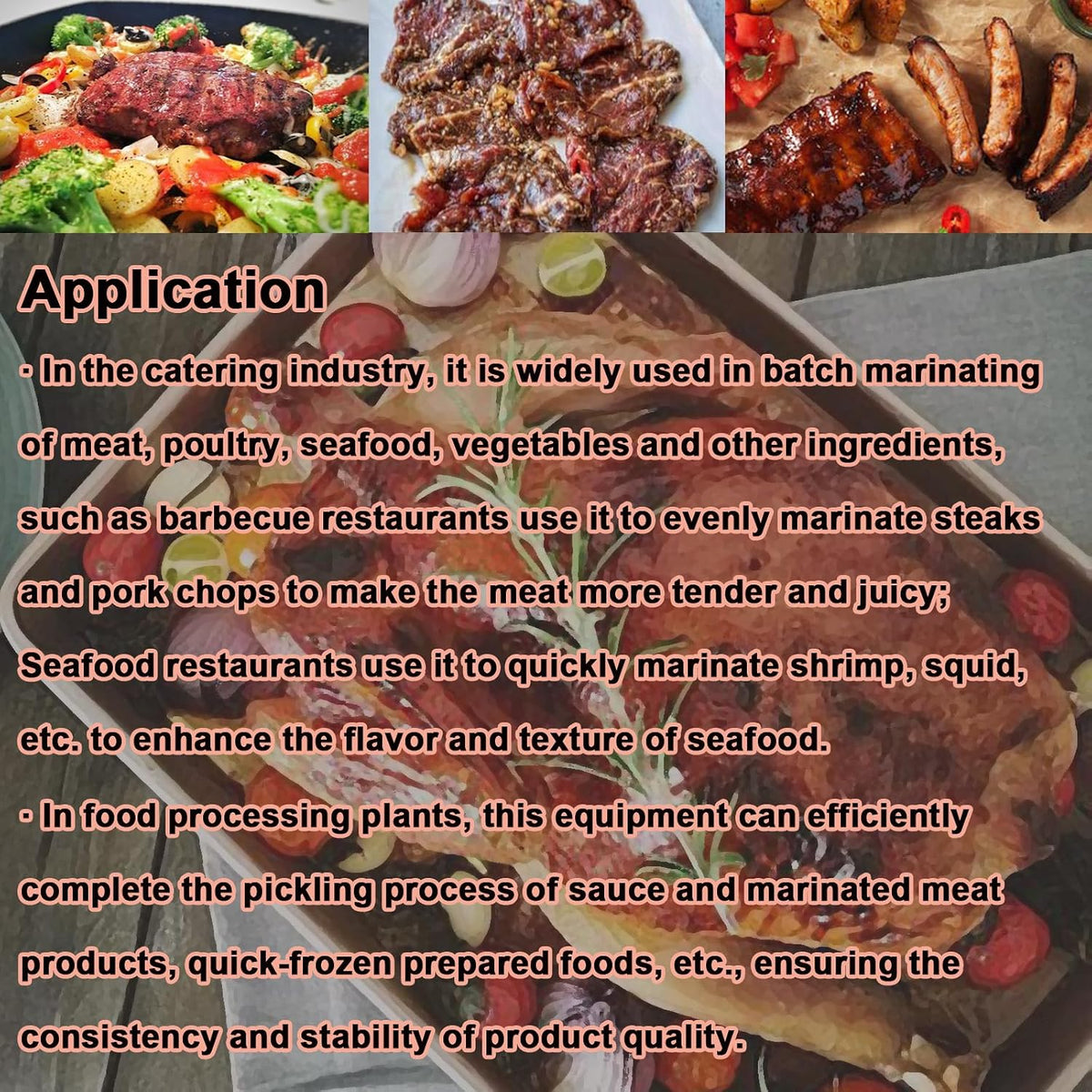 INTBUYING Vacuum Tumbler Marinator, 15L Commercial Vacuum Marinating Machine, Meat Curing Rolling Kneading Machine, 110V, Bidirectional Rotation Food Tumbler Marinating for Meat, Vegetable, Fish