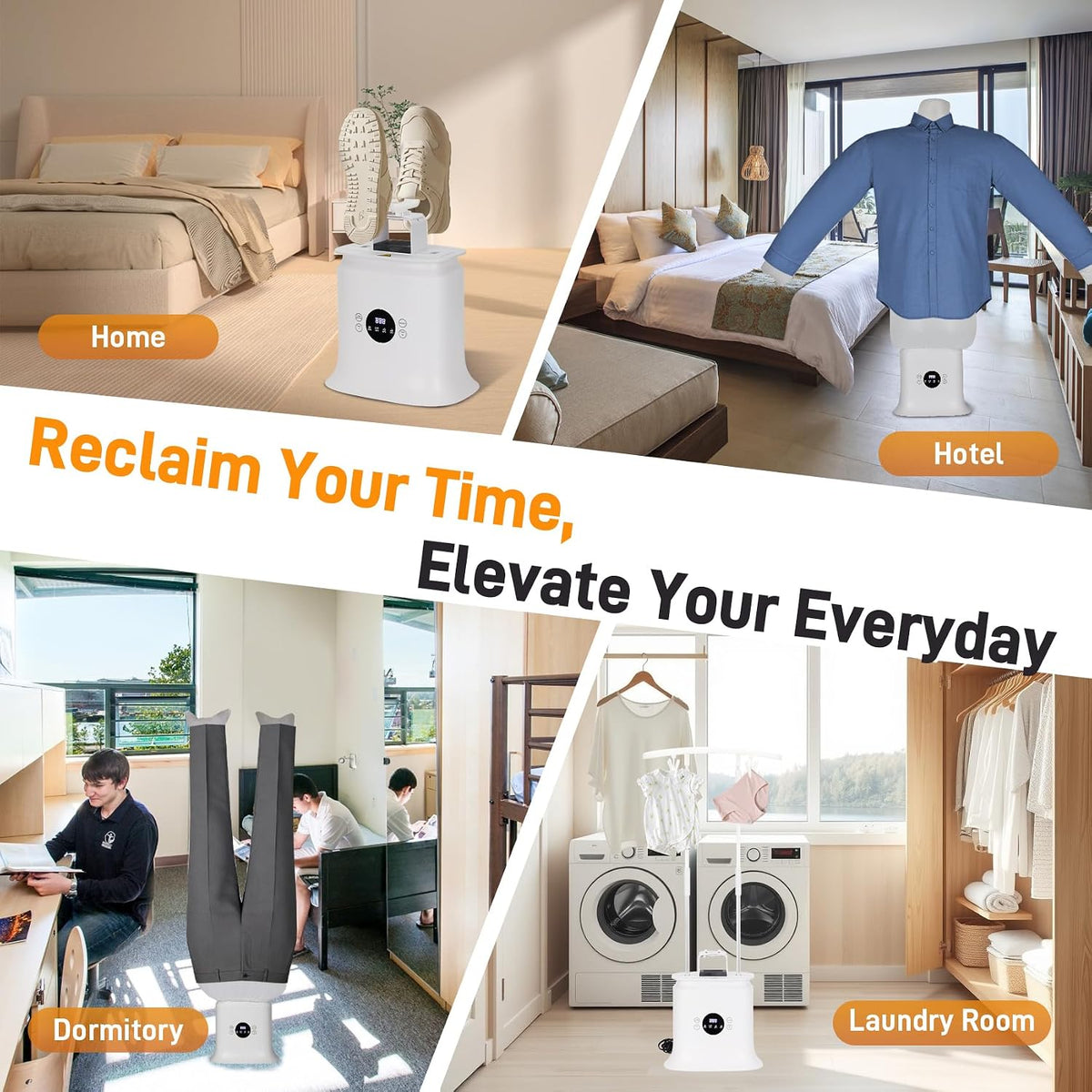 2026 Upgraded Automatic Ironing Machine, Hands-Free Wrinkle Remover for Shirts, Pants, Jackets and Shoes, Inflatable Shirt Ironing Machine for Apartments and Business Travel, Gentle On All Fabrics