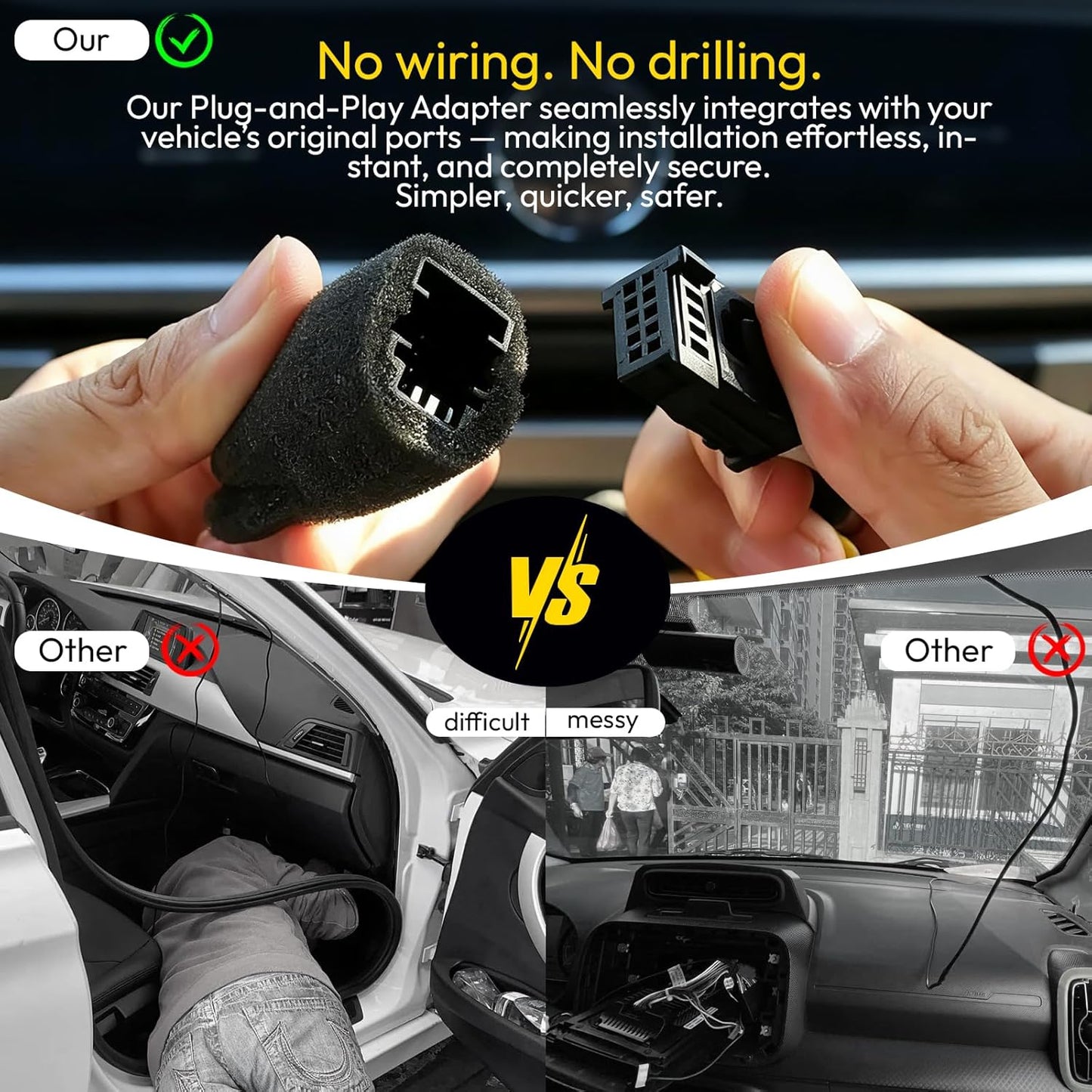 Front 4K Dash Cam fit for 2026 Hyundai Palisade & Palisade Hybrid,OEM Look,Camera 2160P Video HDR,Built-in 5.8G WiFi& APP,GPS,Plug&Play,G-Sensor,Easy to Install,Loop Recording